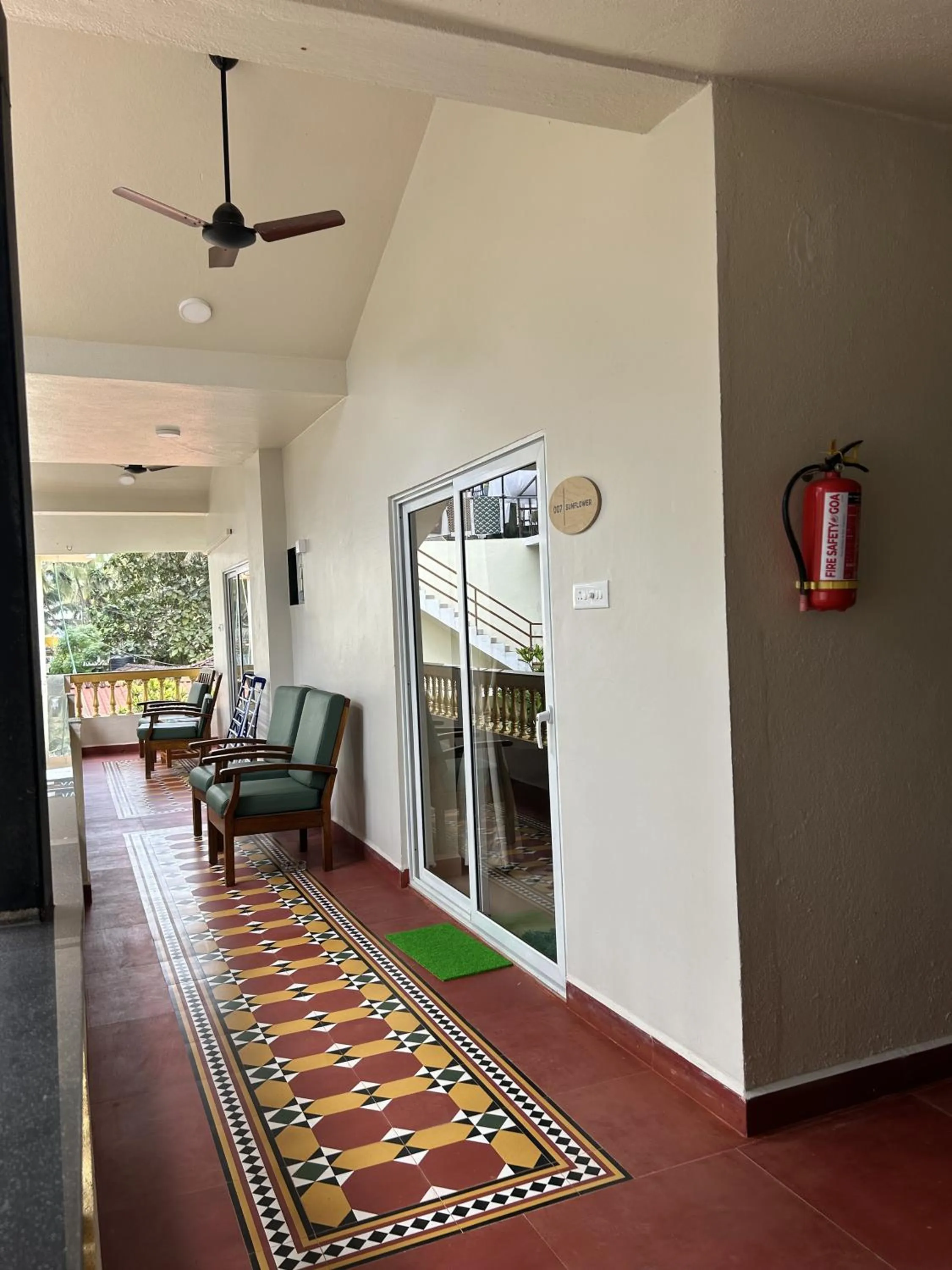 Seating area in The Rose Goa Beach Resort