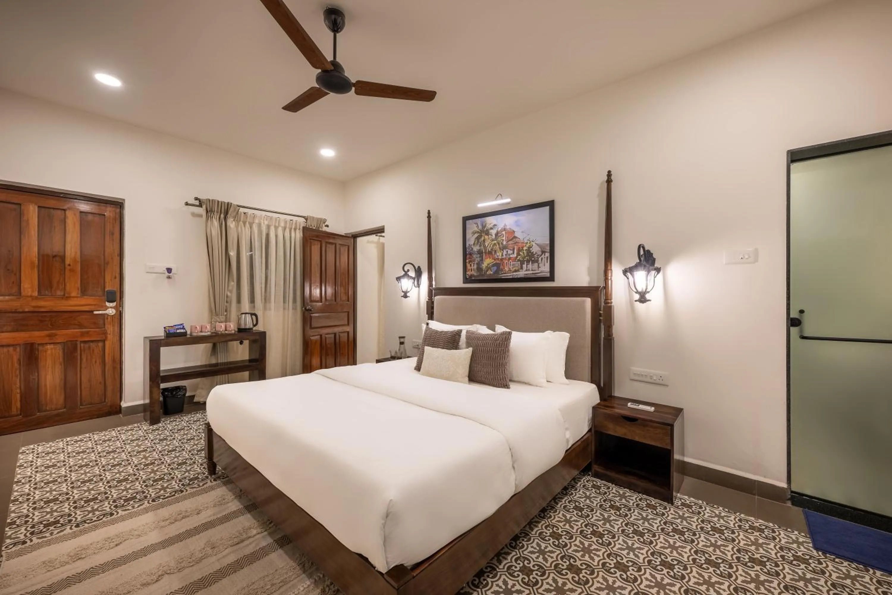 Bed in The Rose Goa Beach Resort