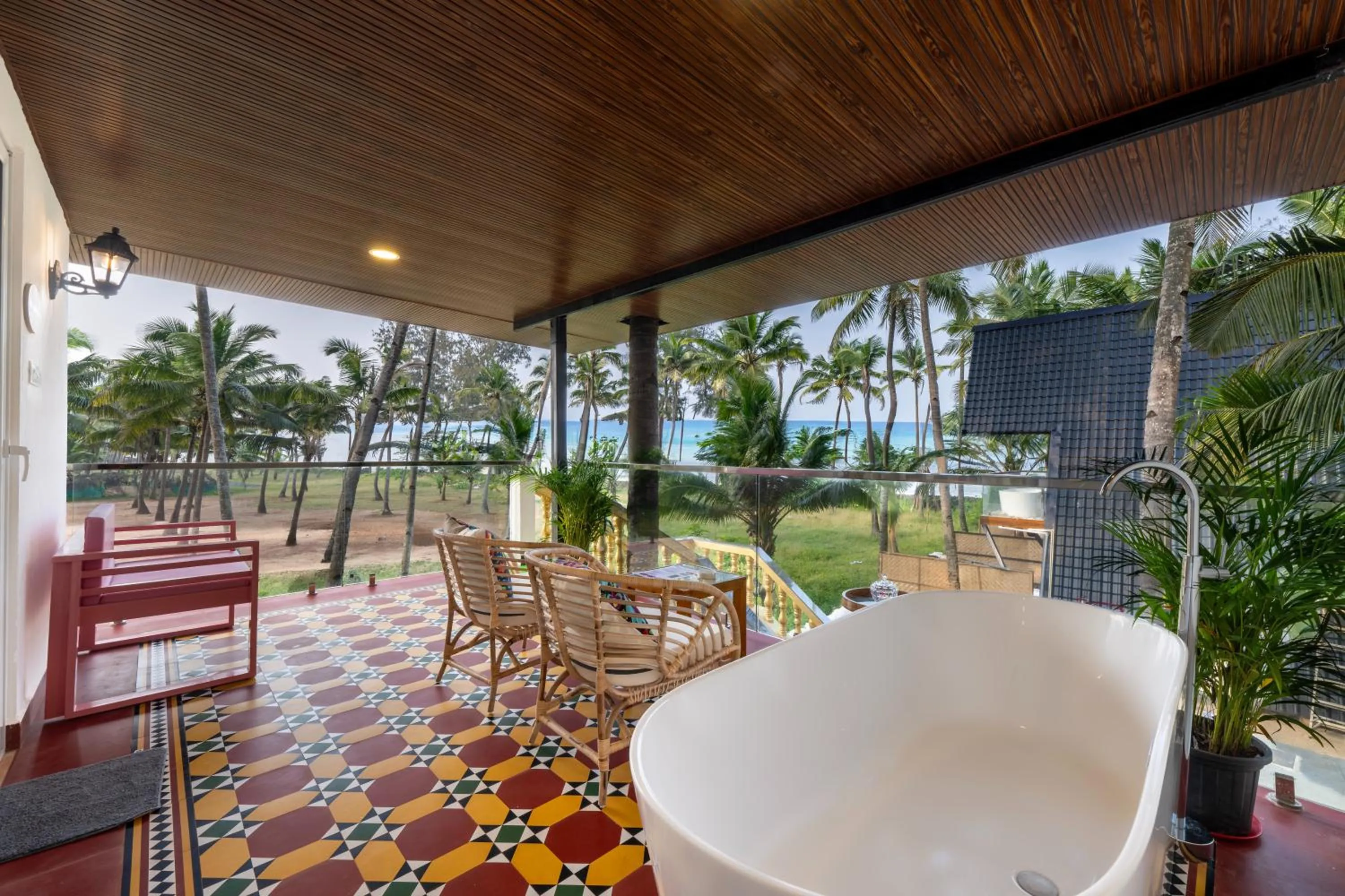 Garden view in The Rose Goa Beach Resort