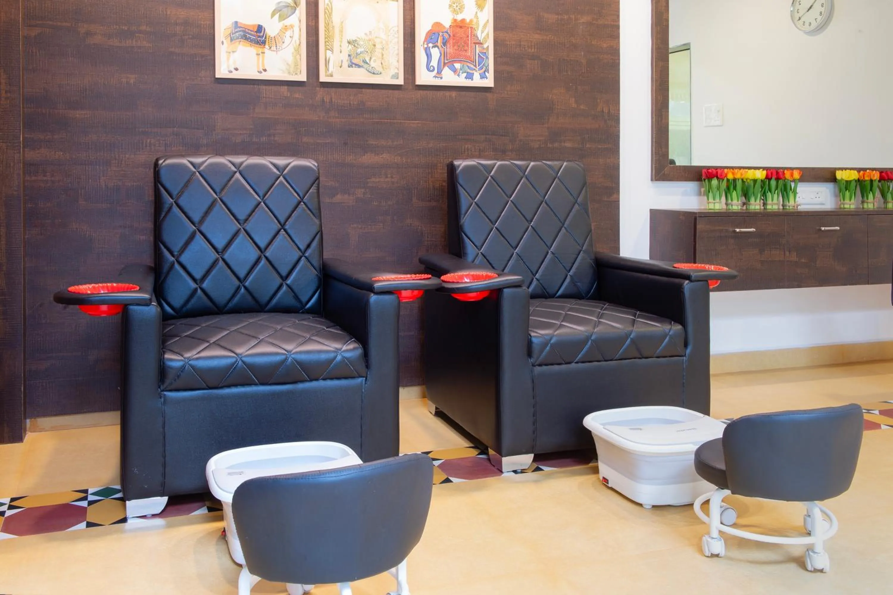 Seating area in The Rose Goa Beach Resort