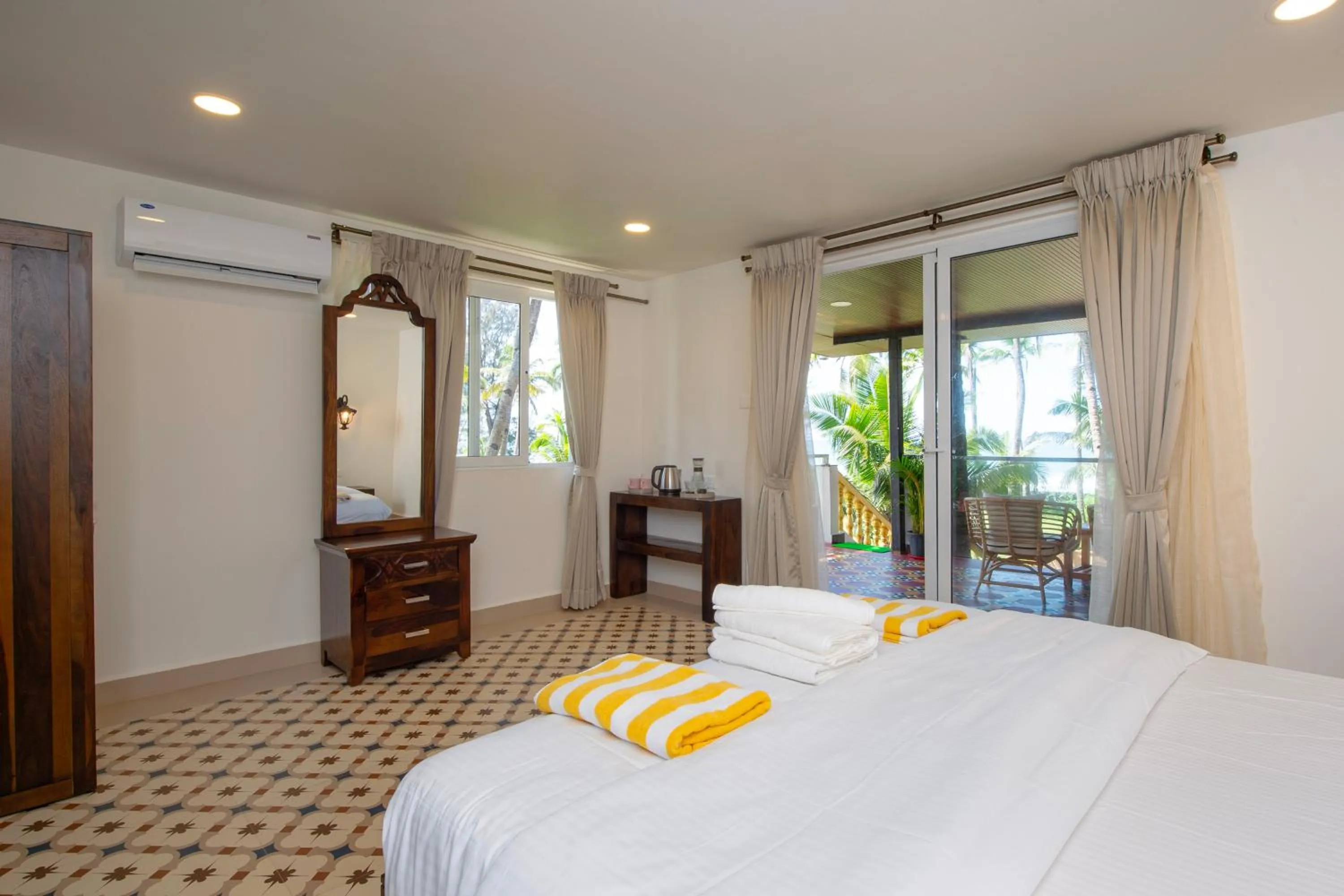 Bedroom, Bed in The Rose Goa Beach Resort