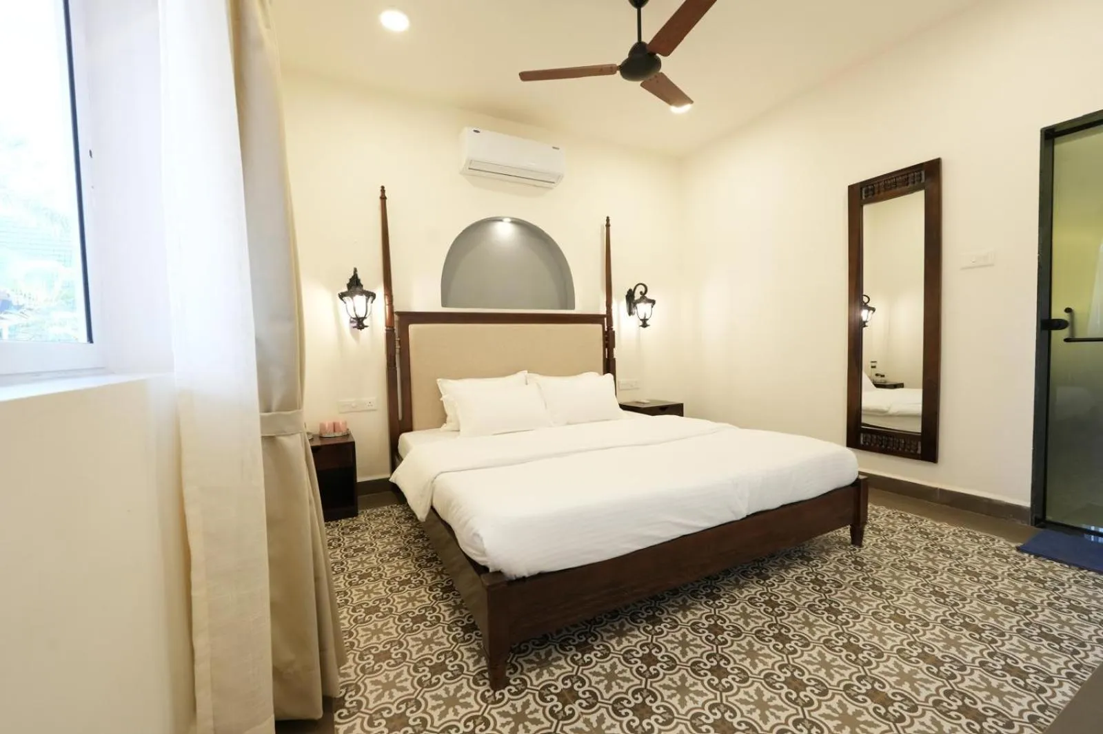 Bedroom, Bed in The Rose Goa Beach Resort