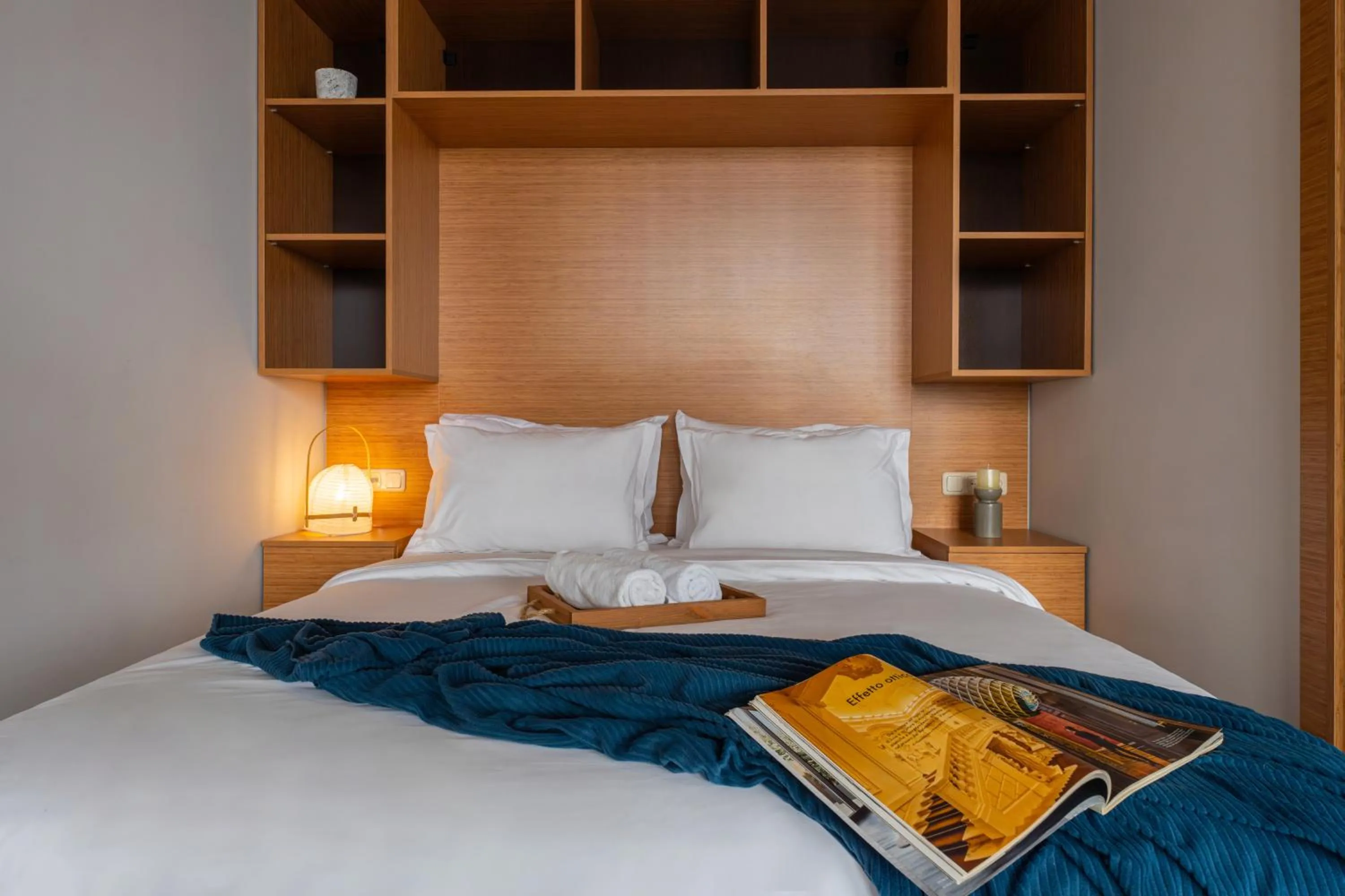 Bed in Sweet Home Deluxe Apart-Hotel