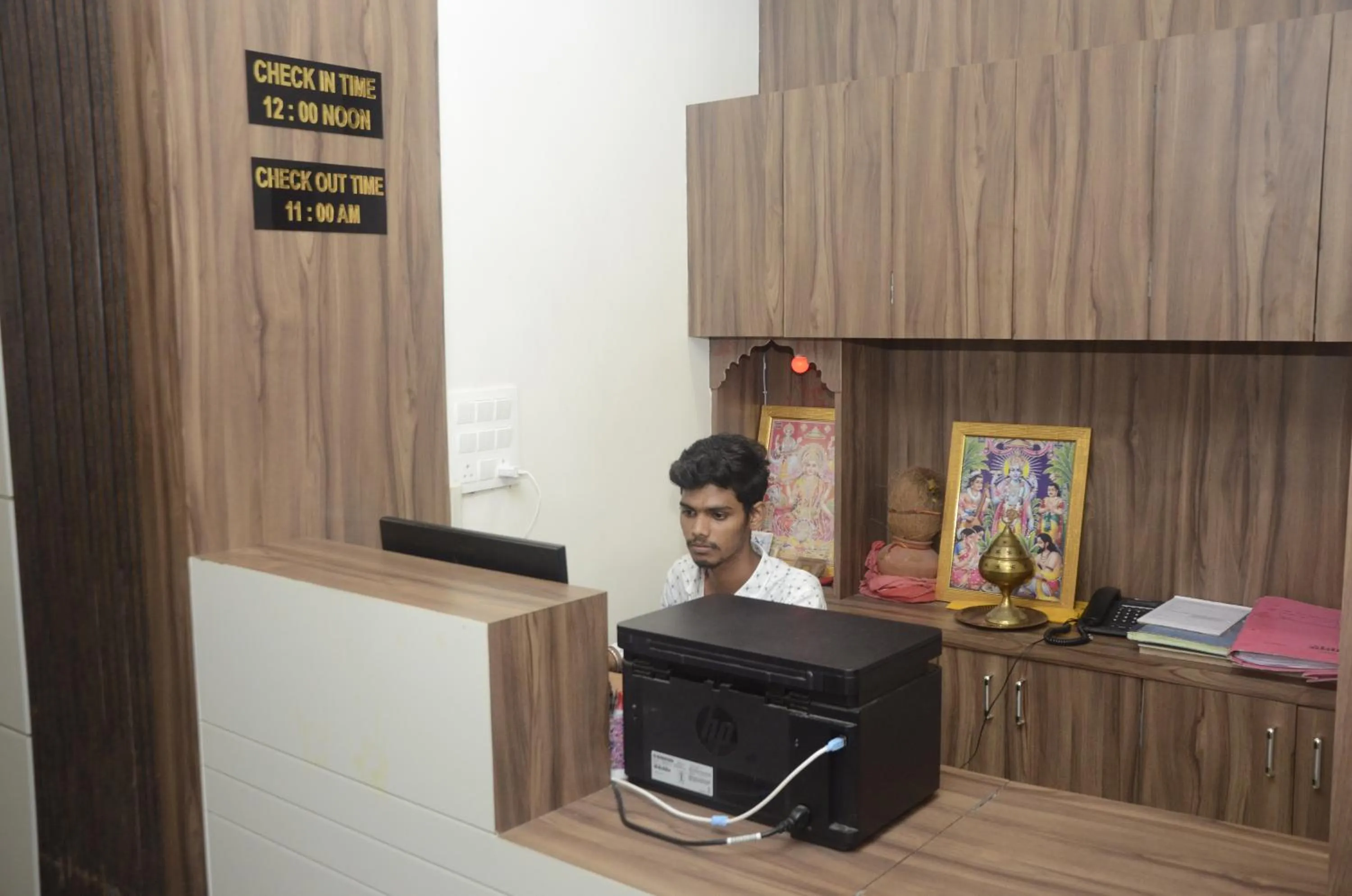 Lobby or reception in Hotel Shreeji Palace