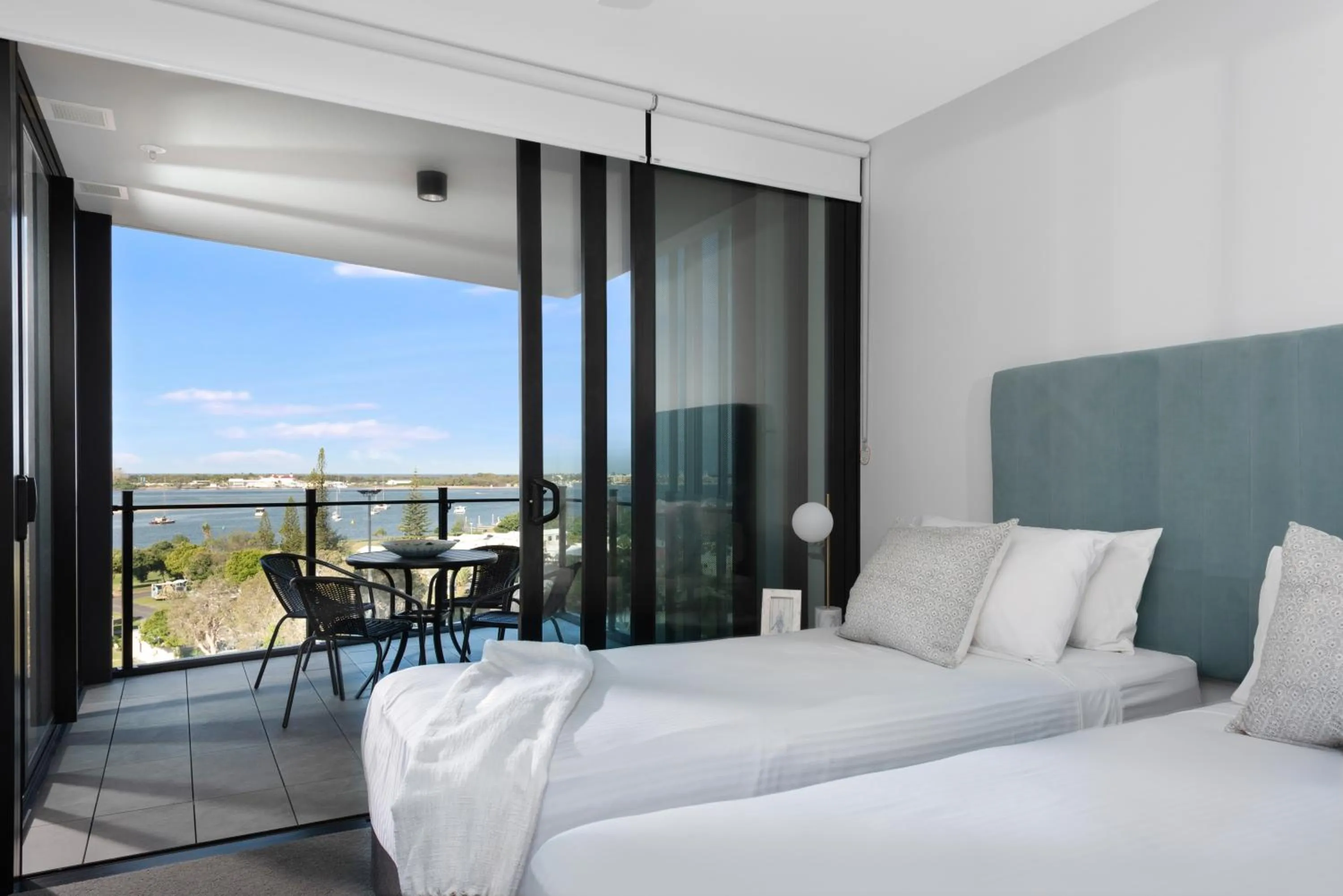 Bedroom, Bed in Marine Quarter Apartments by CLLIX