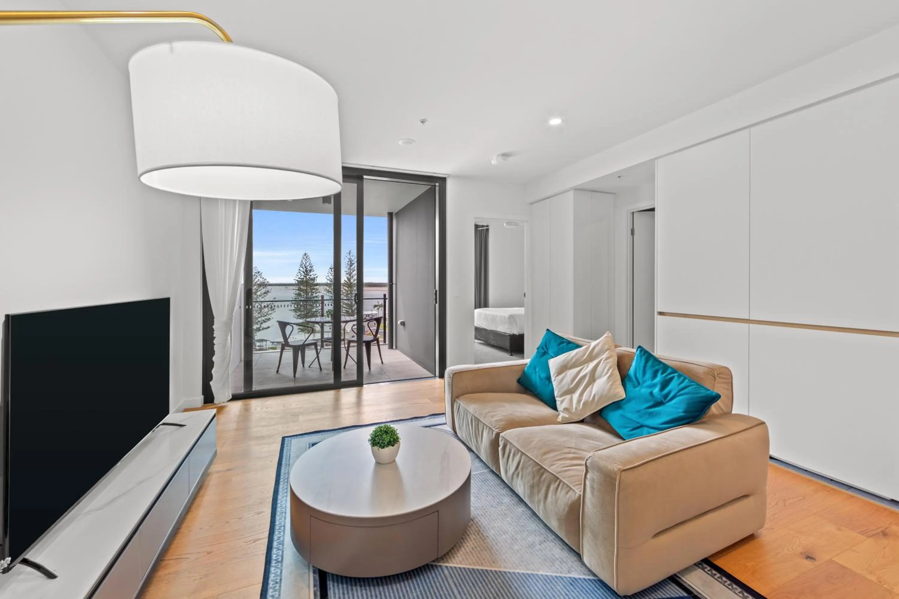 TV and multimedia in Marine Quarter Apartments by CLLIX