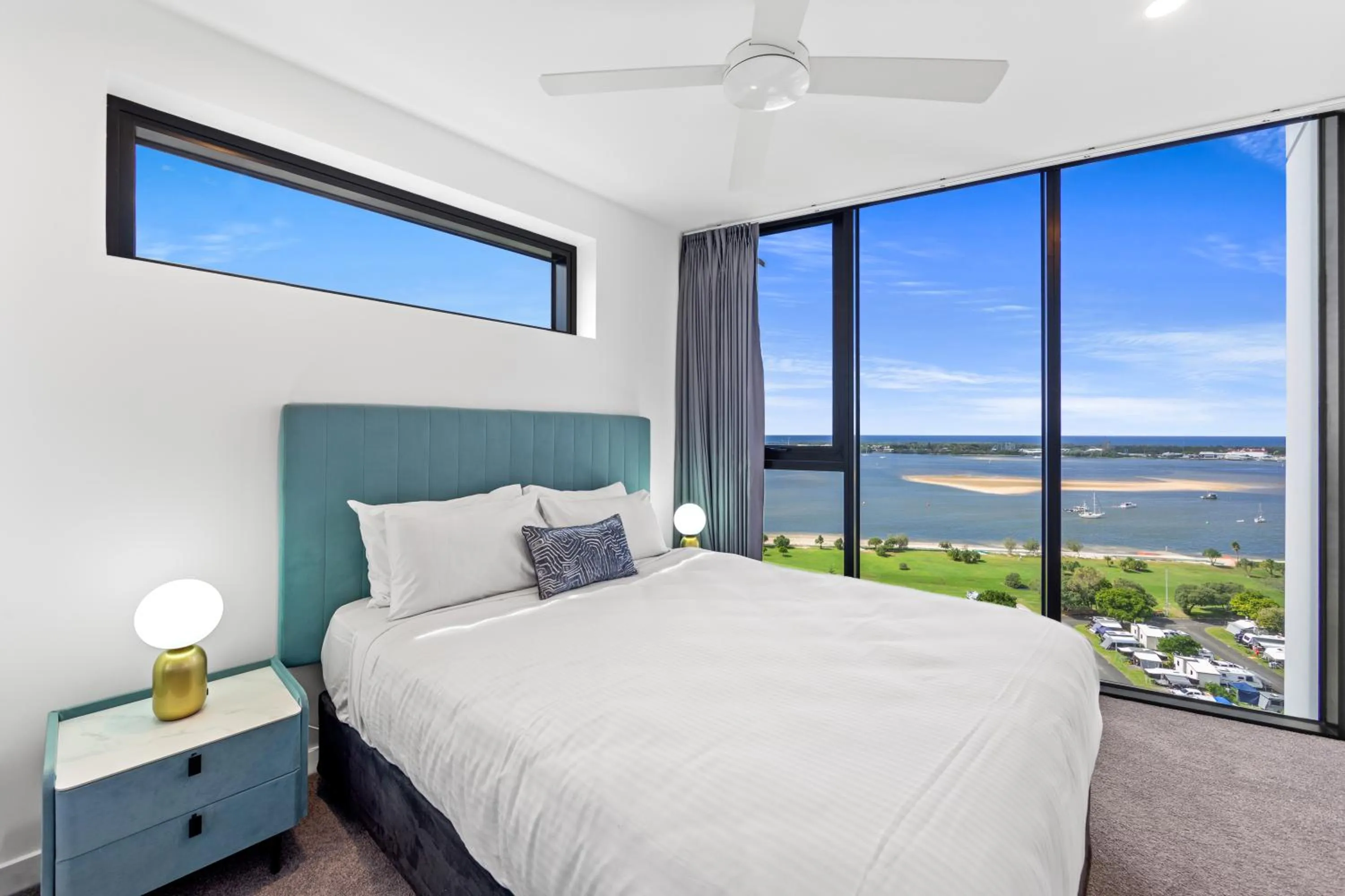 Bedroom, Bed in Marine Quarter Apartments by CLLIX