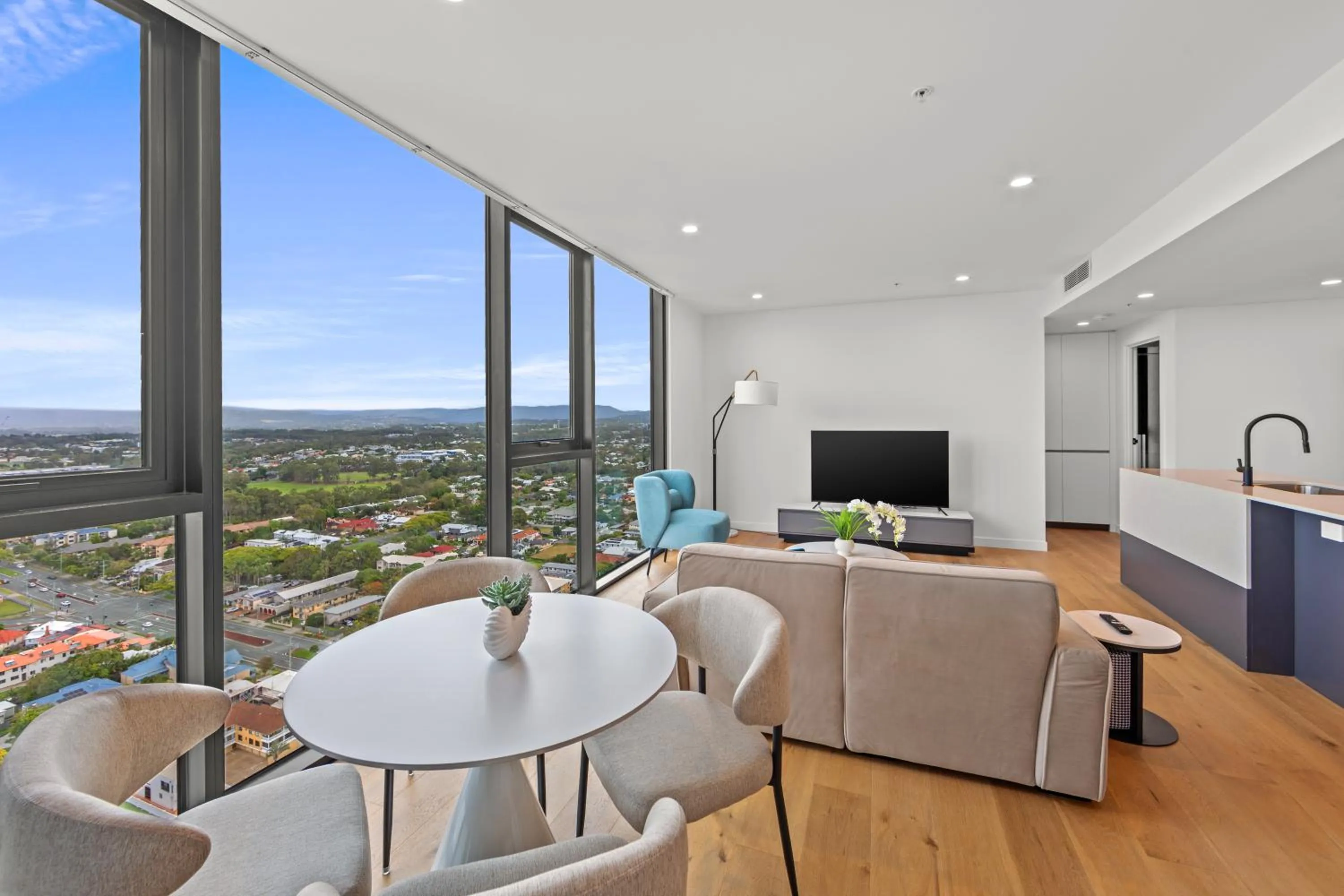 TV and multimedia in Marine Quarter Apartments by CLLIX