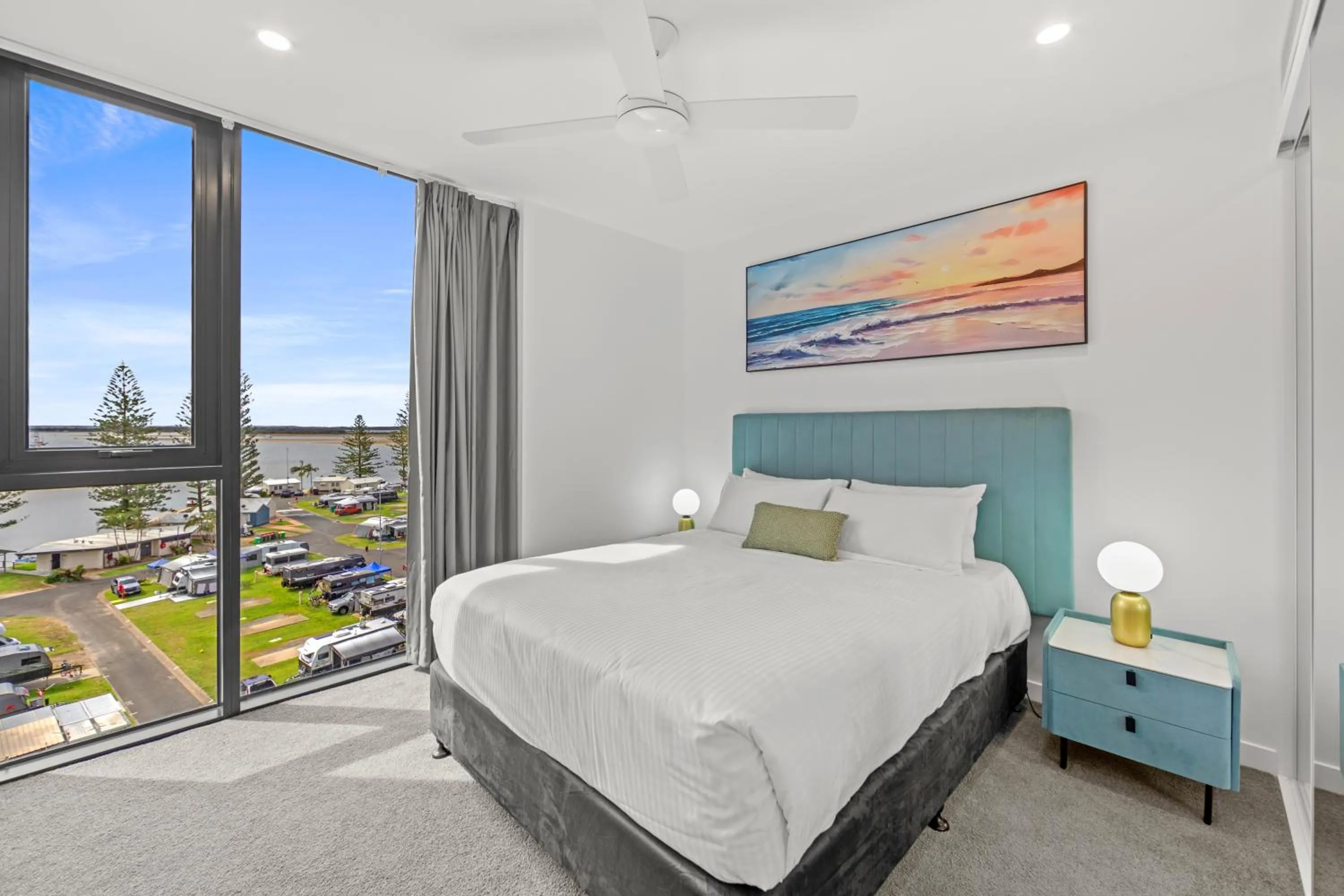 Bedroom, Bed in Marine Quarter Apartments by CLLIX