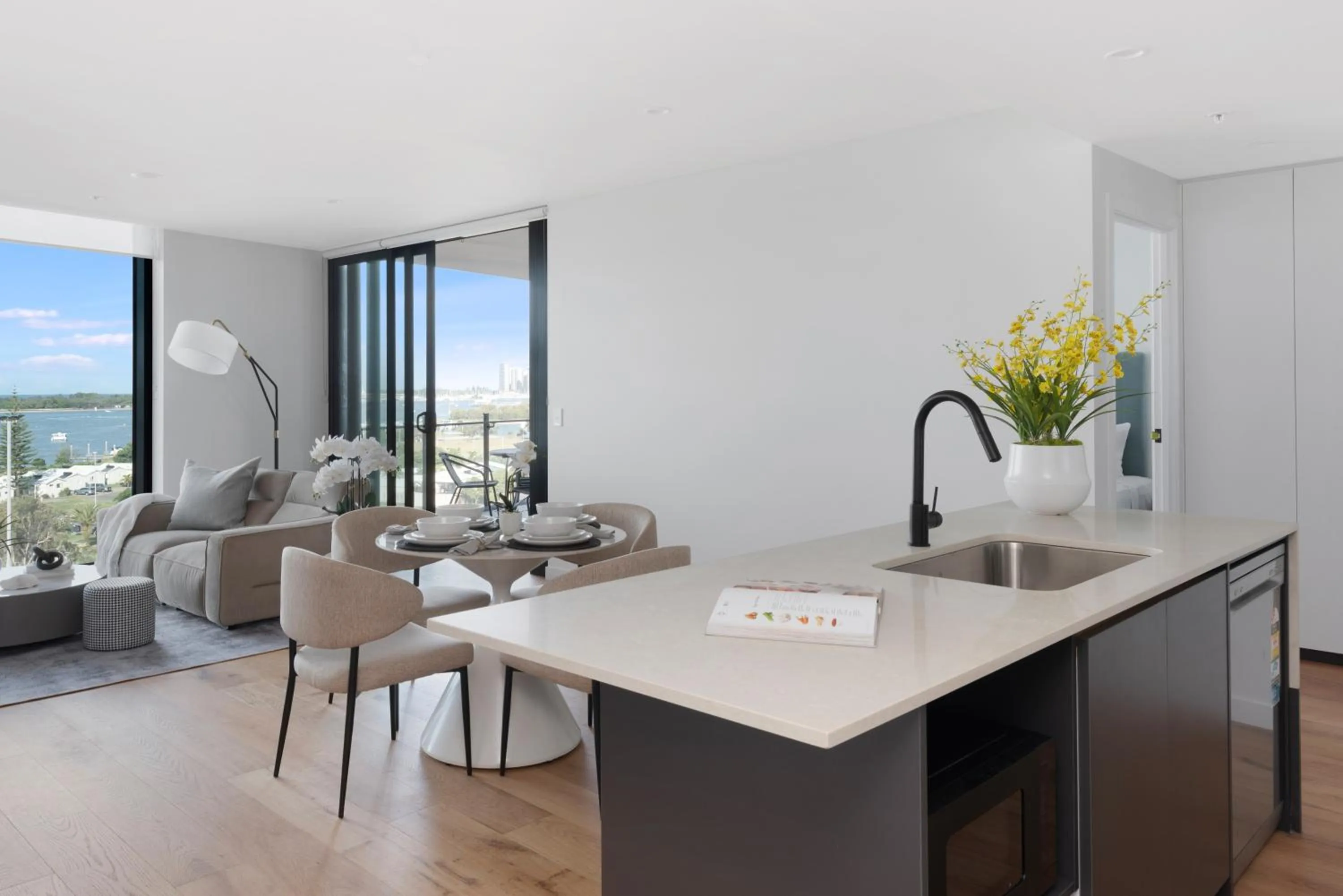 Dining area in Marine Quarter Apartments by CLLIX