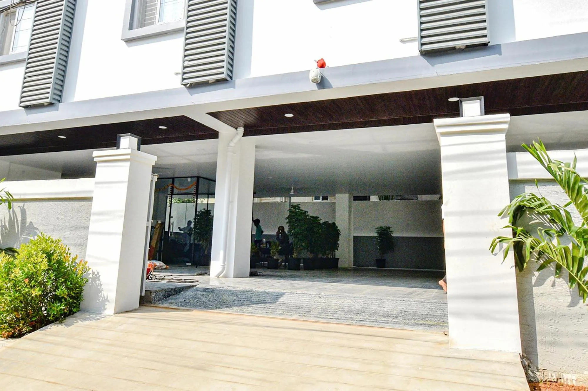 Facade/entrance in FabHotel SSR Ikon Suites - Nr Hyderabad Central University, Kondapur