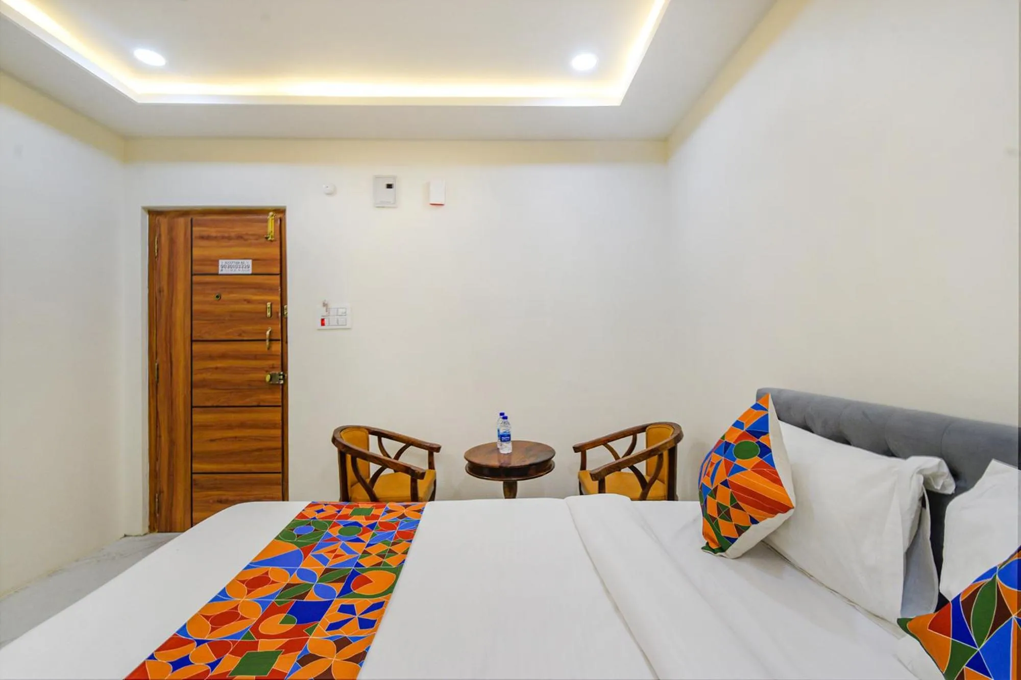 Bed in FabHotel SSR Ikon Suites - Nr Hyderabad Central University, Kondapur