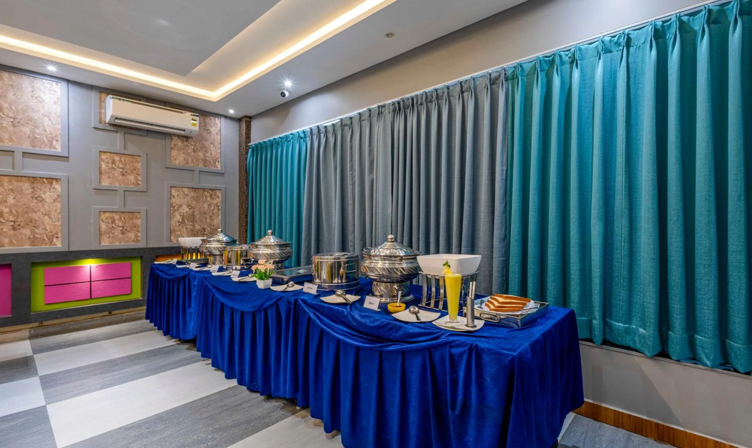 Dining area in Treebo Imperia, Kommadi