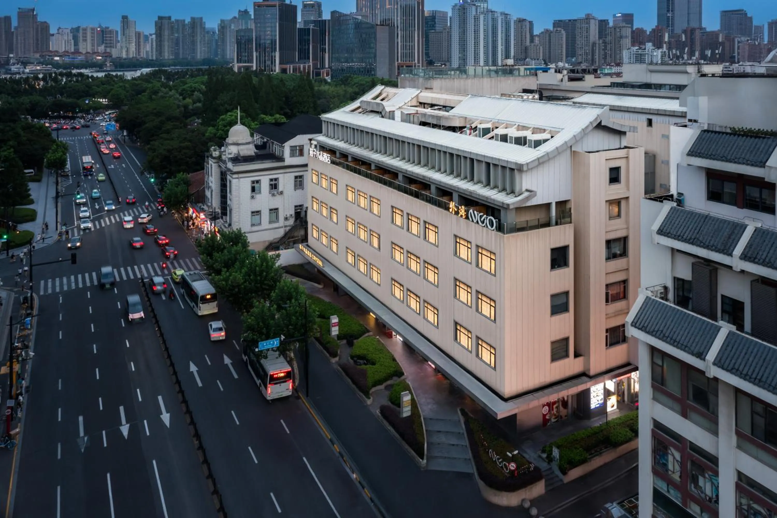 City view in Crystal Orange Hotel Shanghai The Bund Yu Garden