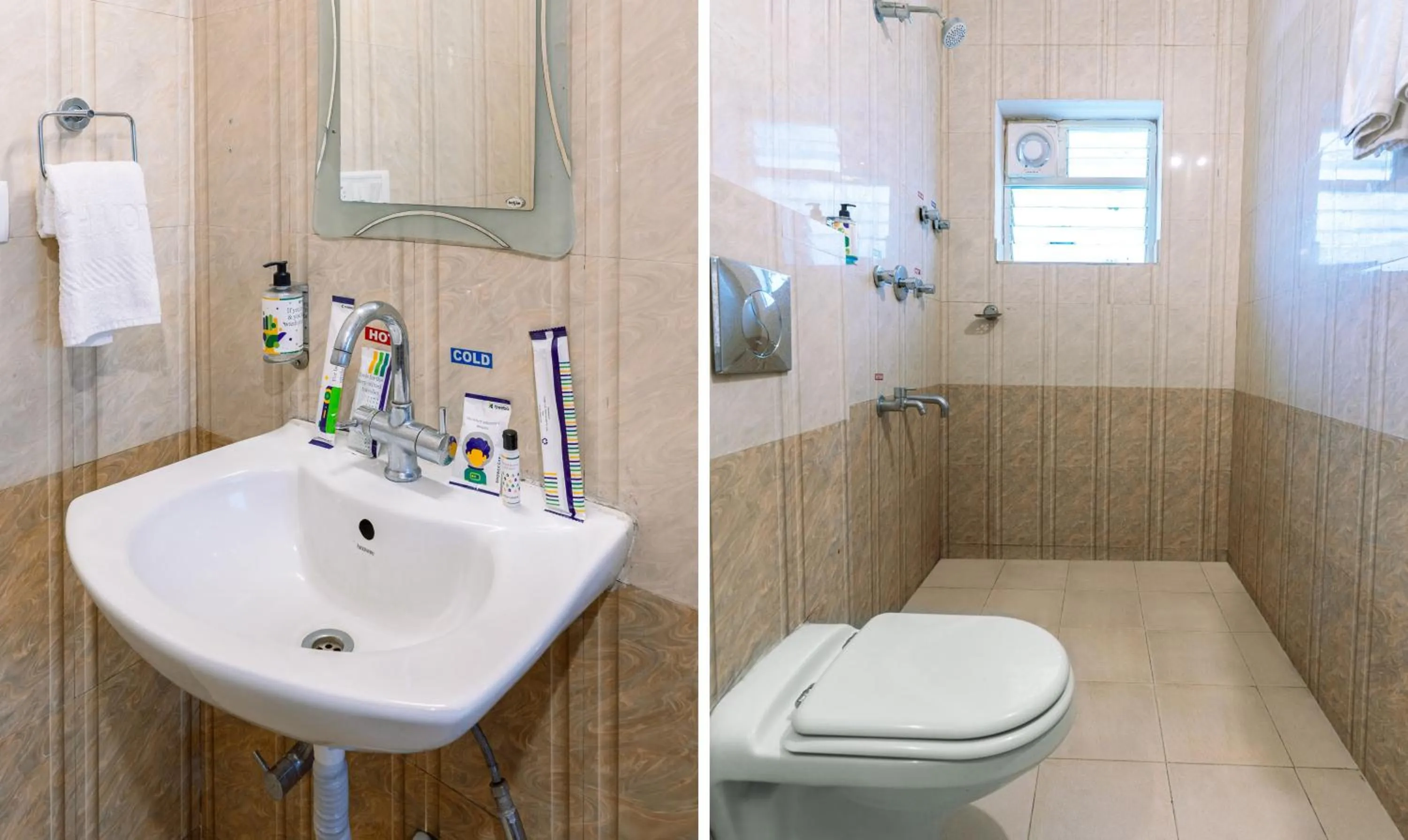 Bathroom in Treebo Regalia Comforts, 15 Mins From Abbey Waterfall