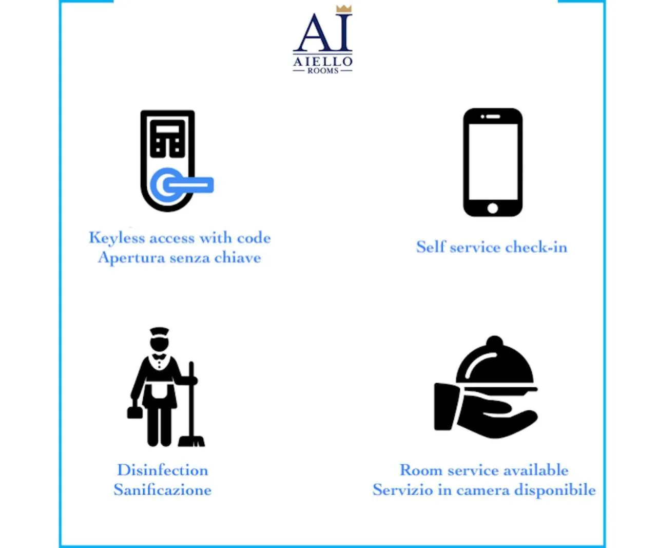 Logo/Certificate/Sign in Aiello Suites Milan