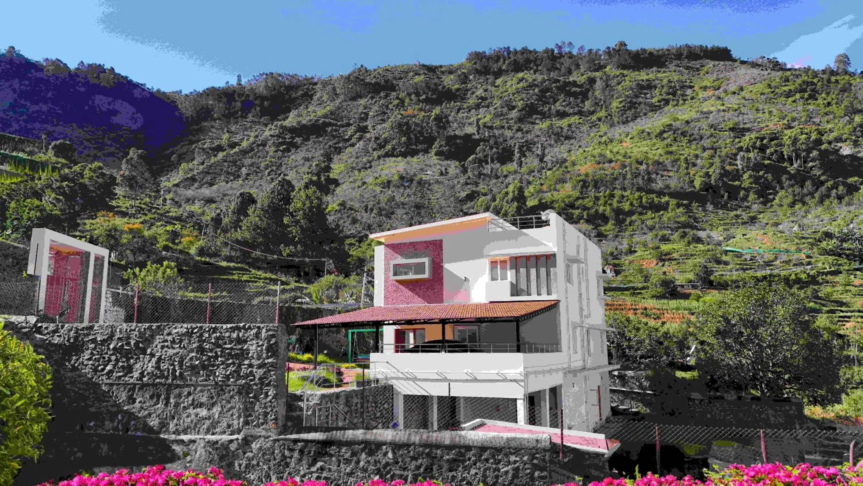 Property building in Queen's Hotel Mount garden Kodaikanal