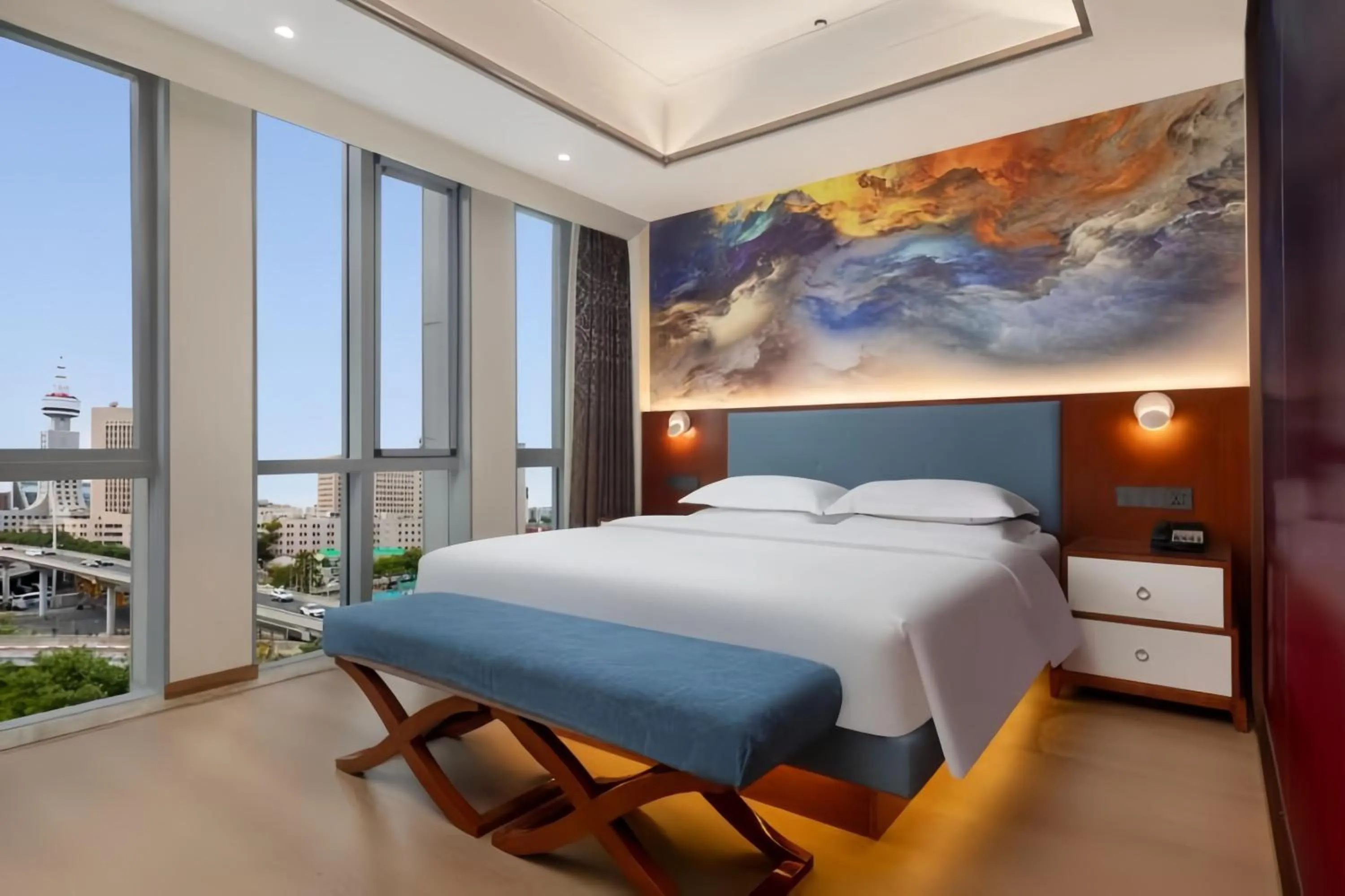 Bedroom, Bed in Days Inn by Wyndham Beijing Haidian