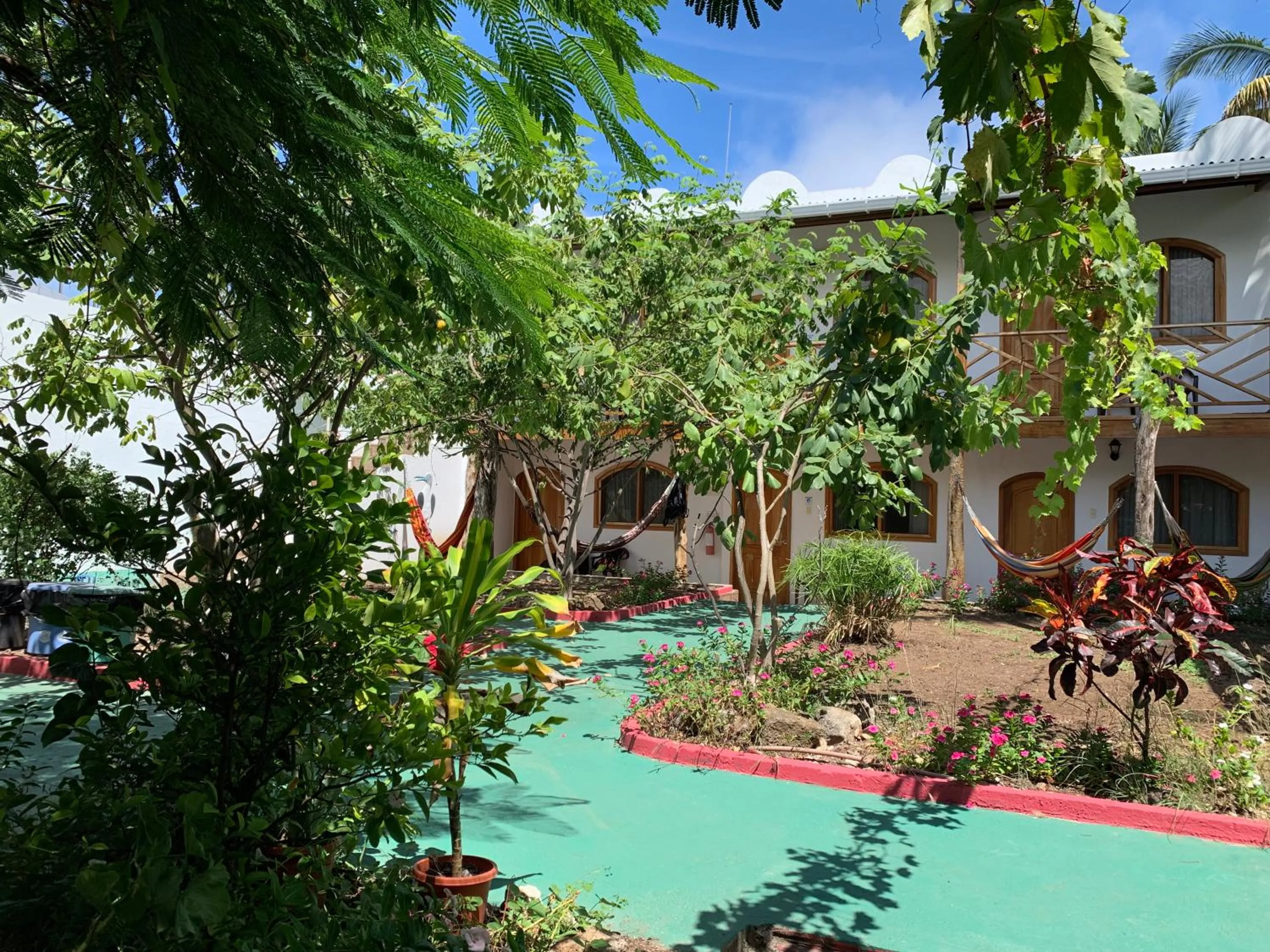 Garden in Hostal White House Galapagos