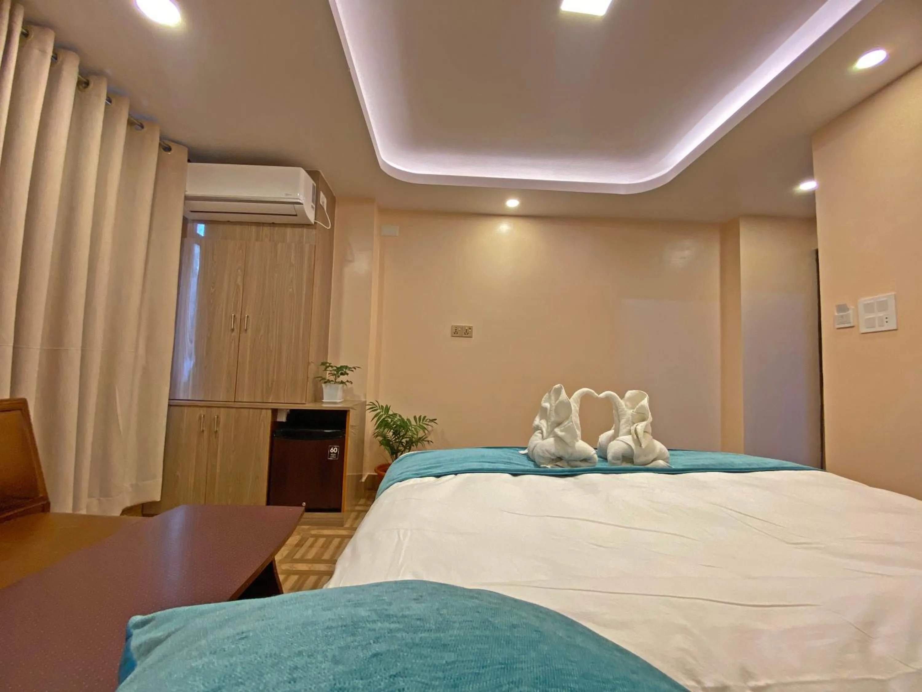 Bed in Hotel Resunga Arjun