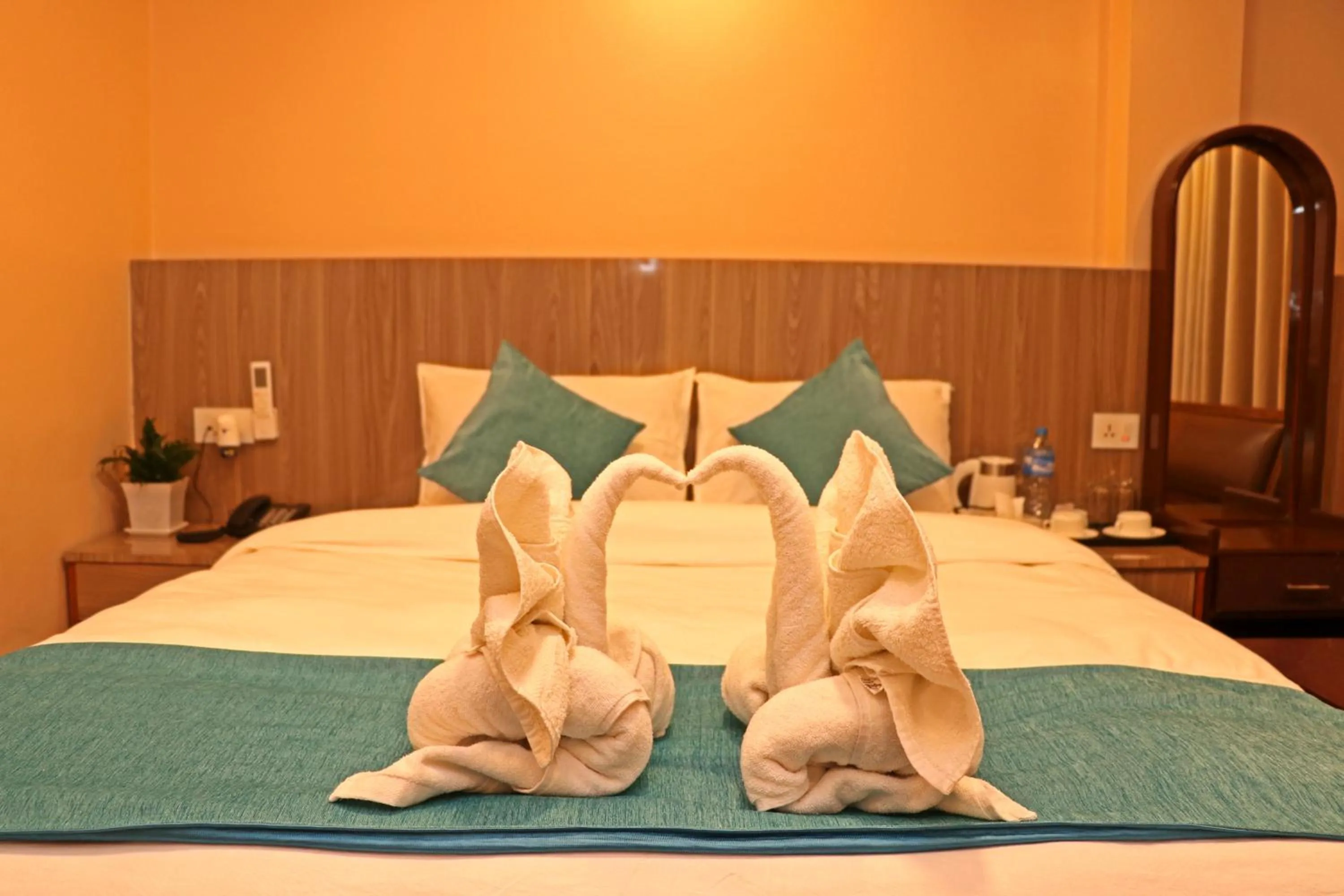 Bed in Hotel Resunga Arjun