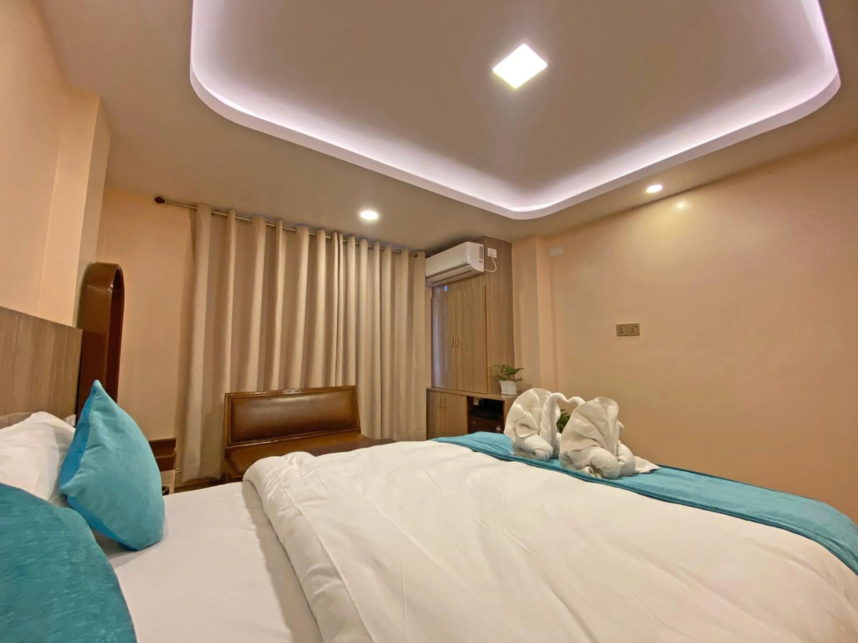 Bed in Hotel Resunga Arjun