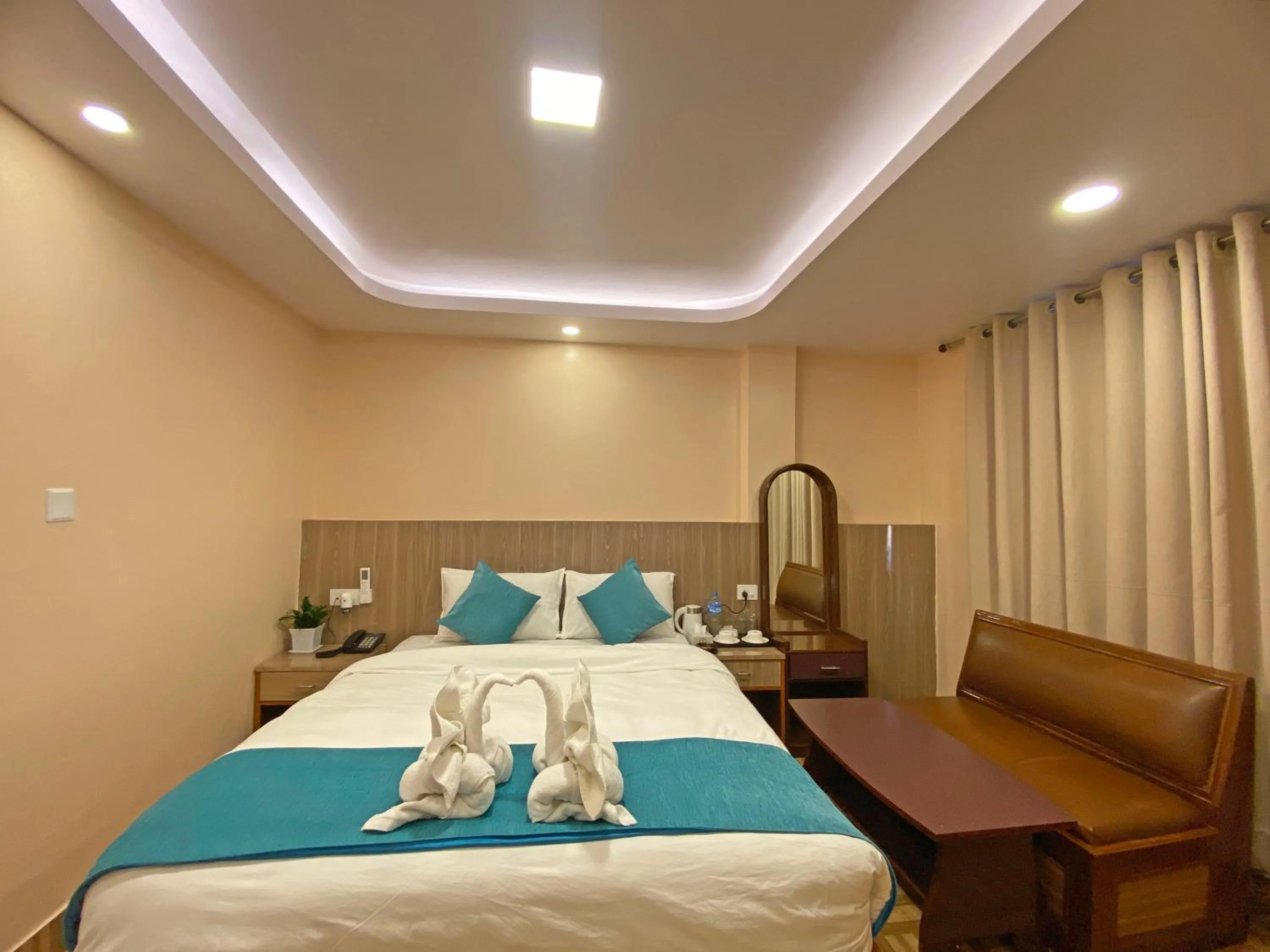 Bed in Hotel Resunga Arjun