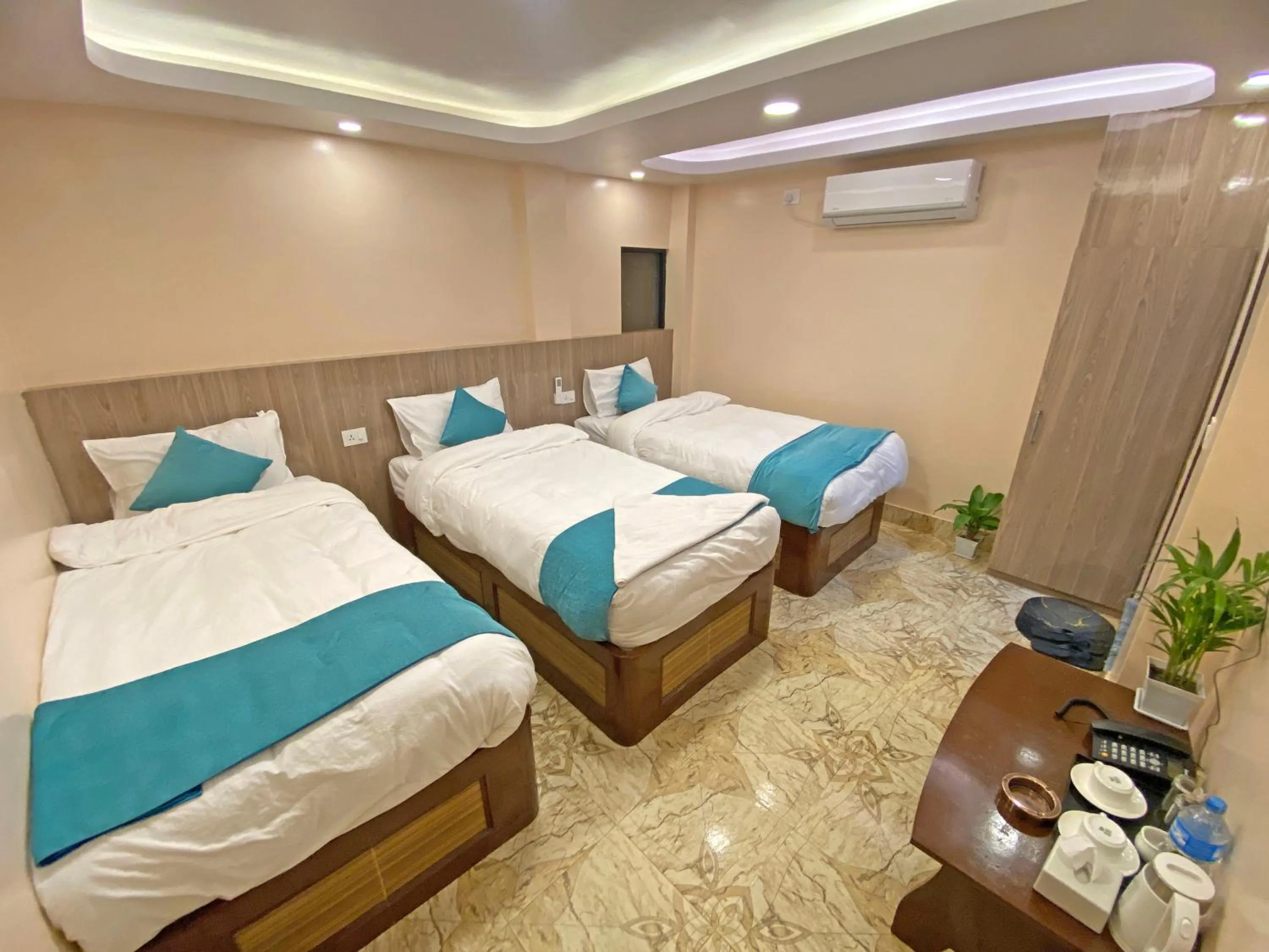 Bed in Hotel Resunga Arjun