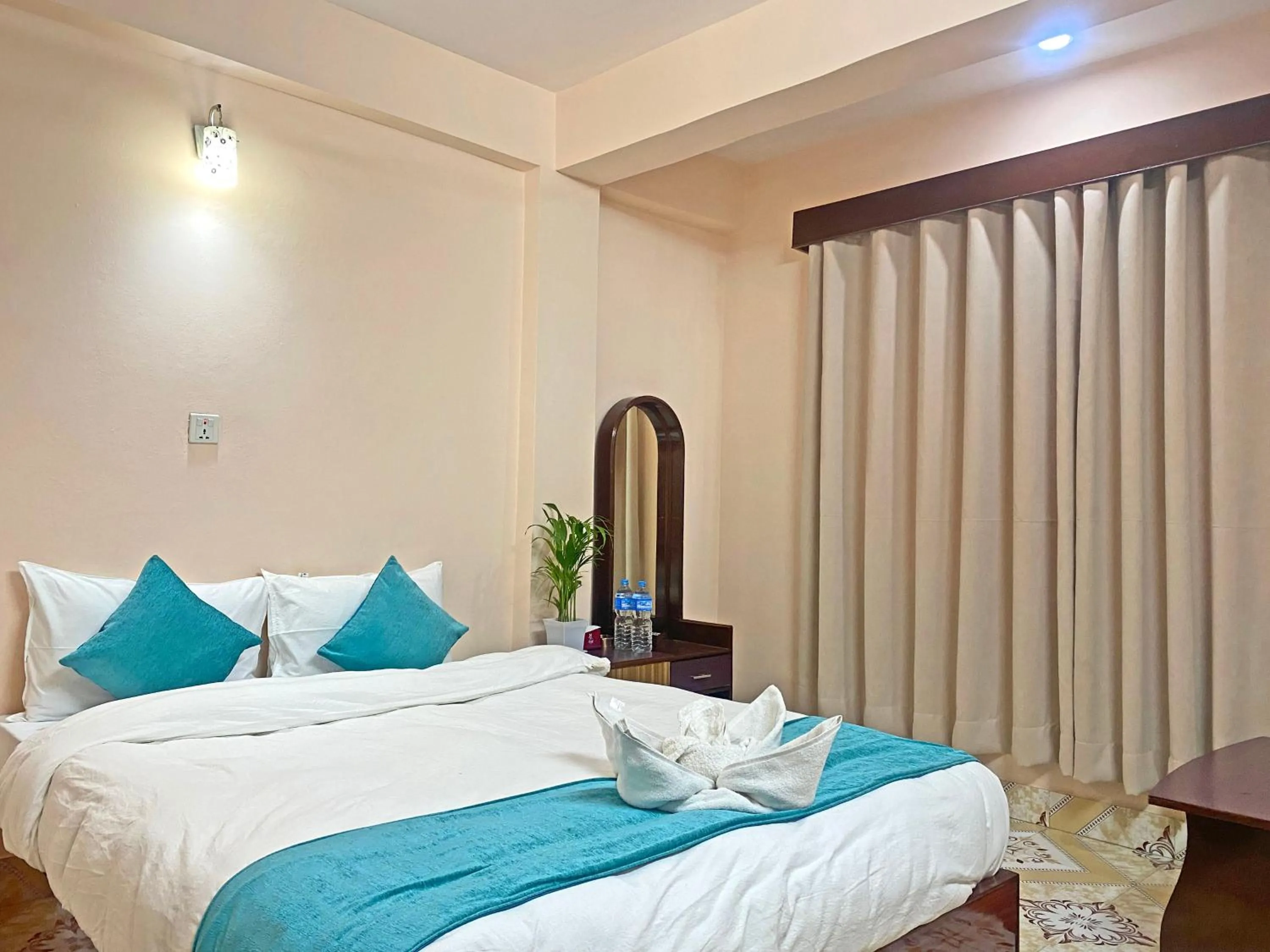 Bed in Hotel Resunga Arjun