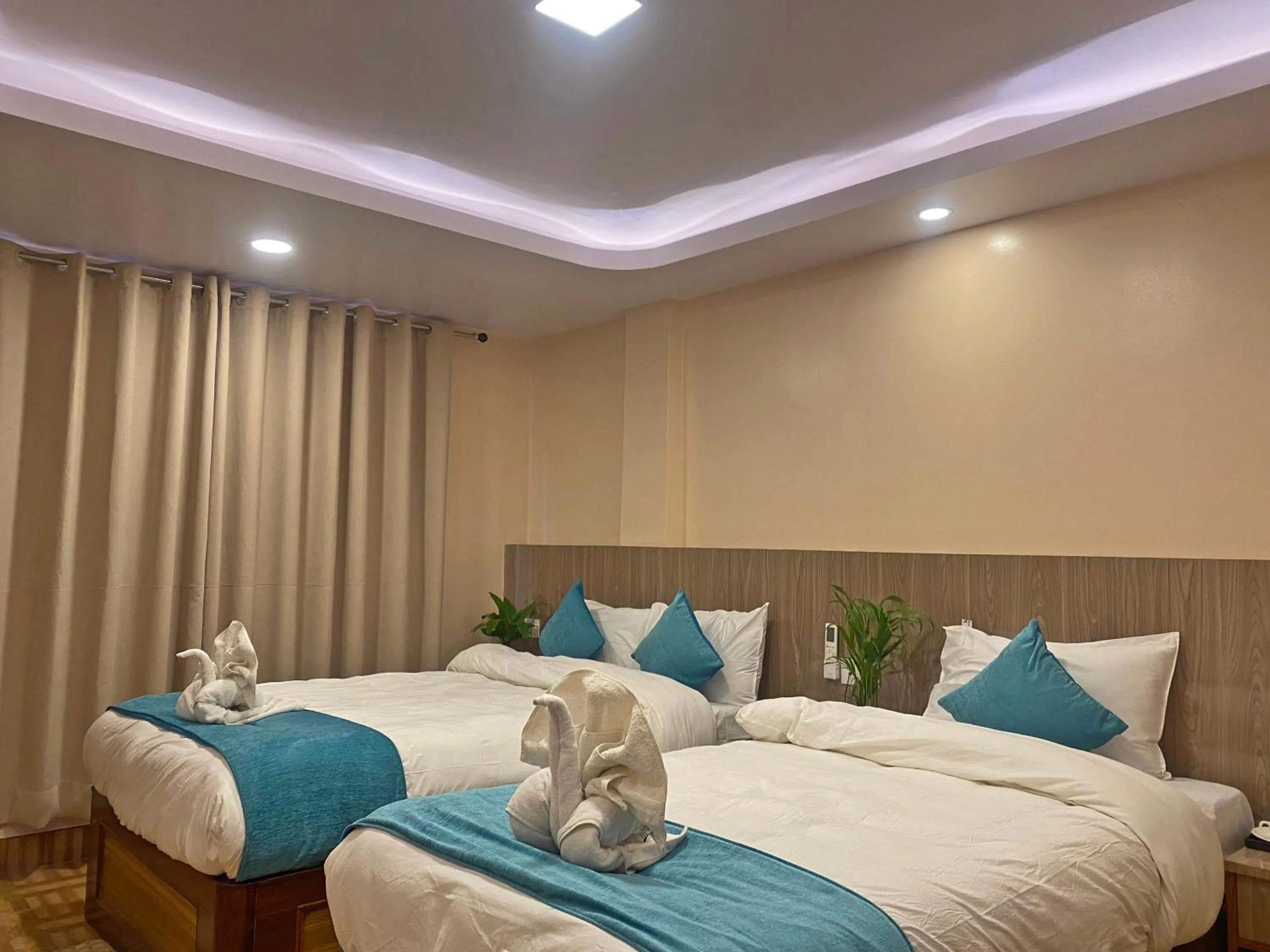 Bed in Hotel Resunga Arjun