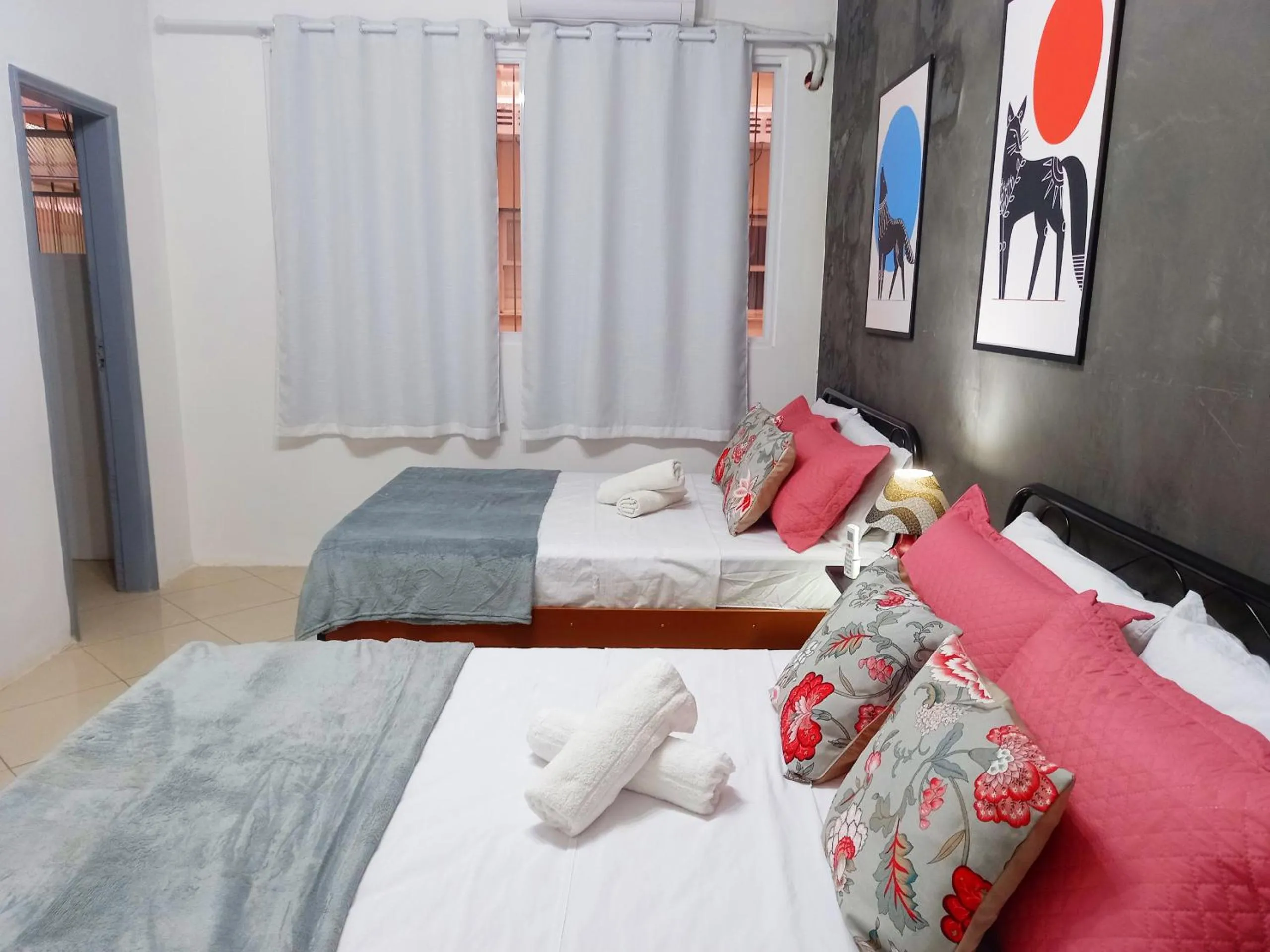 Bed in Studio na Praia de Copacabana, maquina de lavar