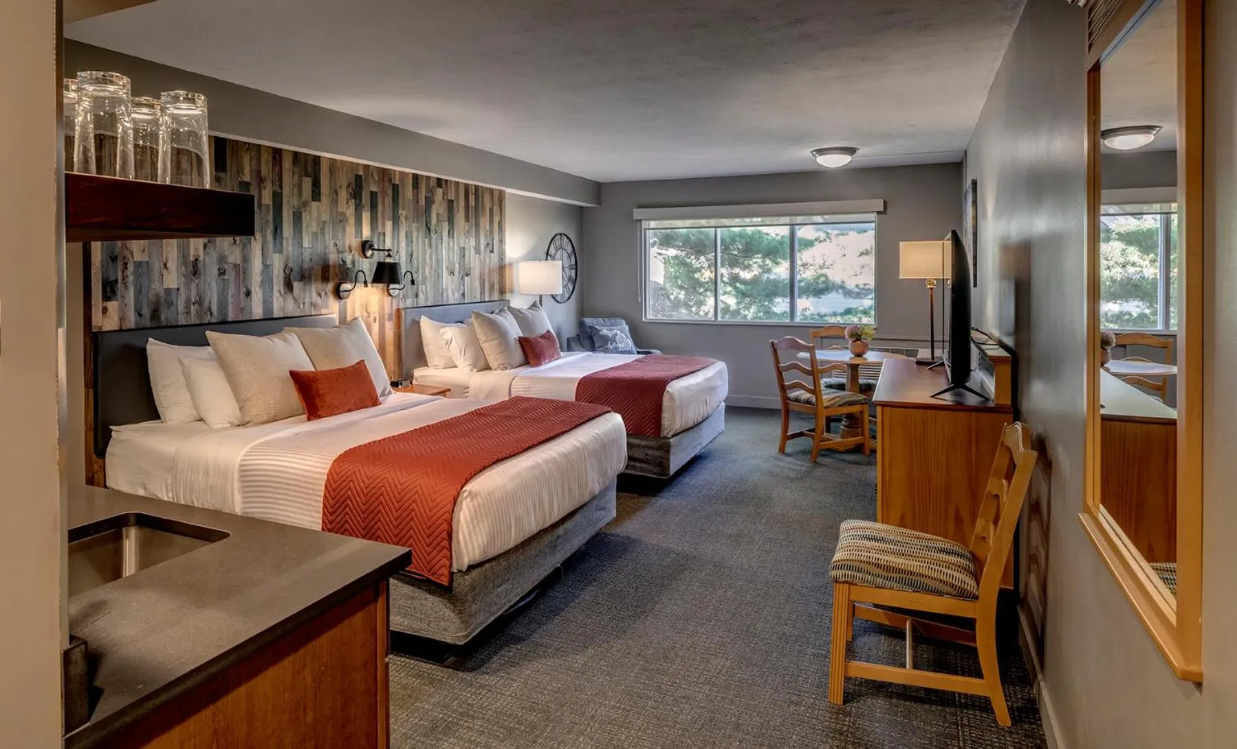 Kitchen or kitchenette, Bed in Crystal Mountain