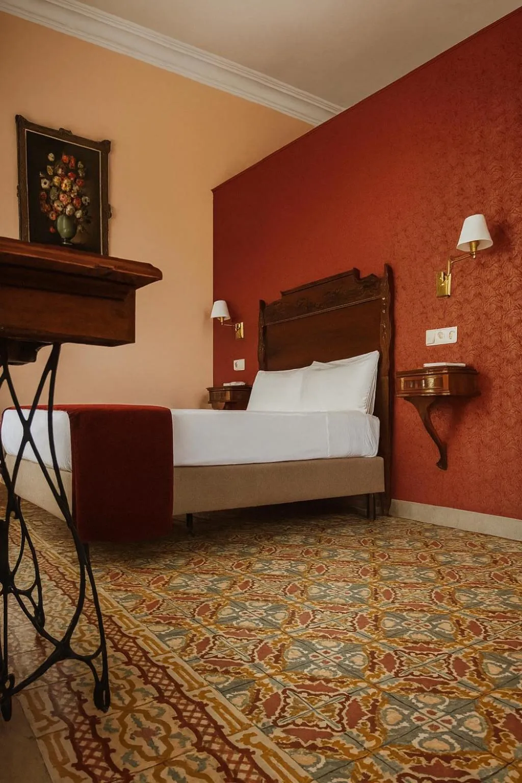 Bed in Hotel Noucentista