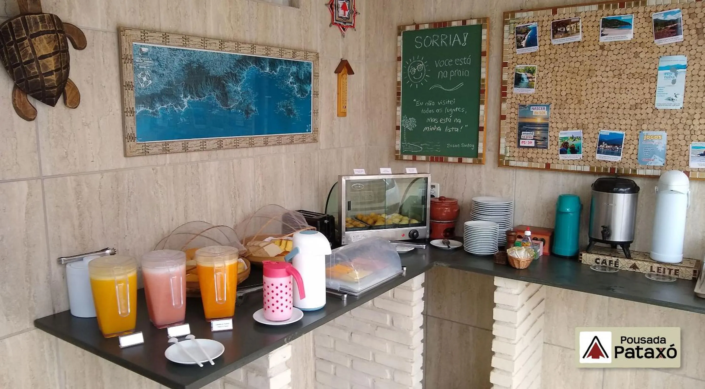 Food and drinks in Pousada Pataxó