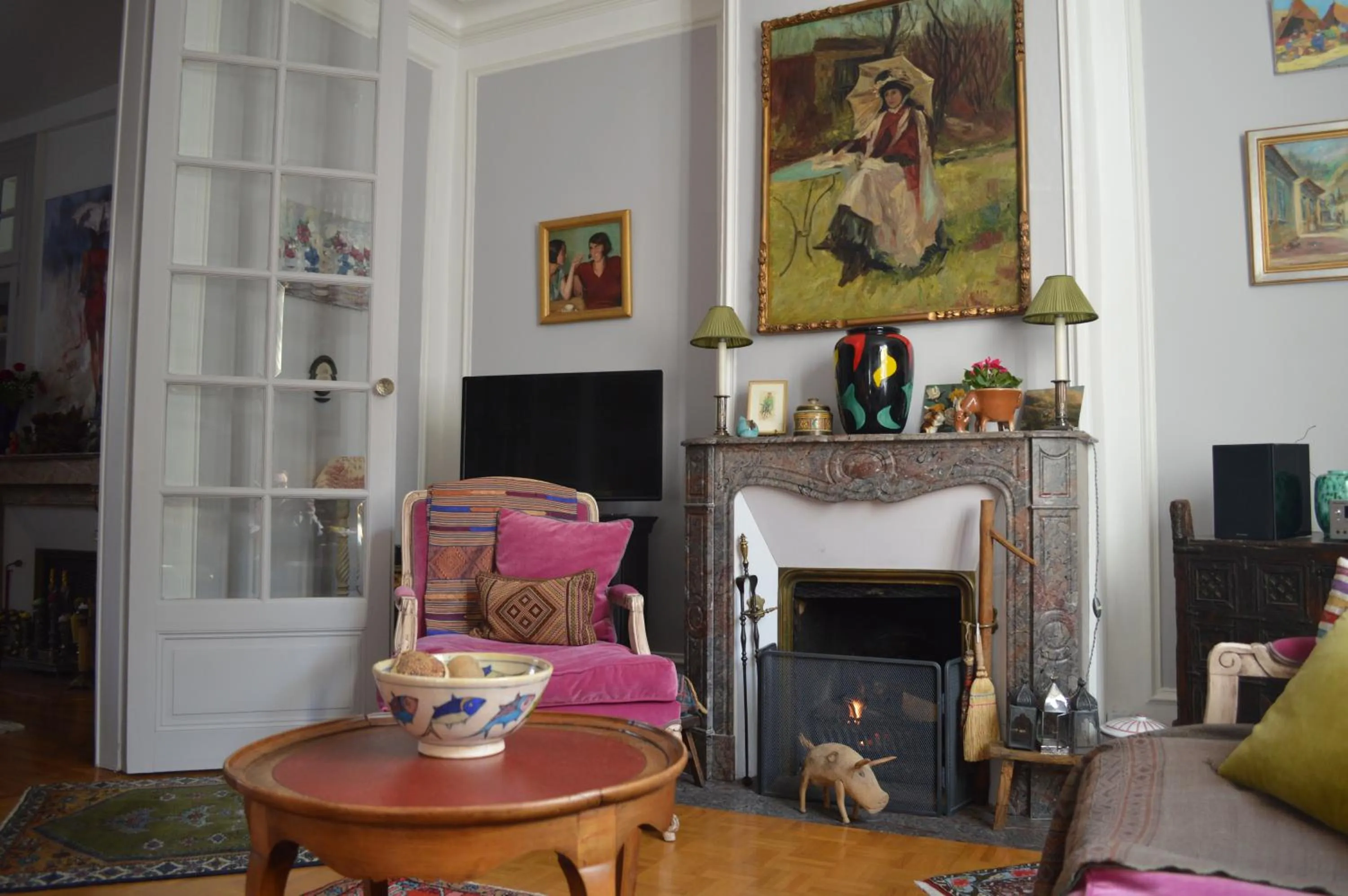 Living room in La Mancelle - Chambre d'hôtes