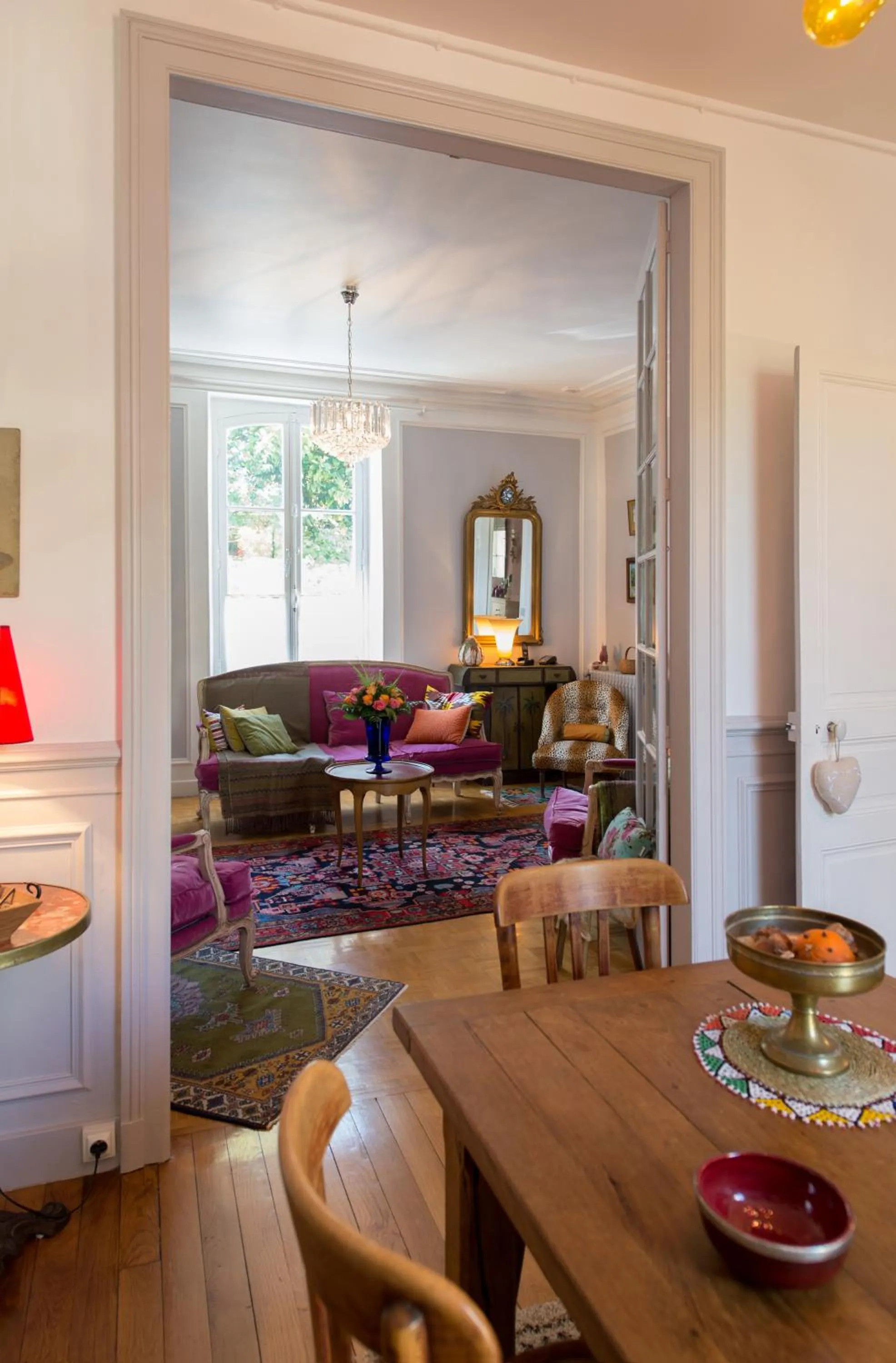 Communal lounge/ TV room in La Mancelle - Chambre d'hôtes