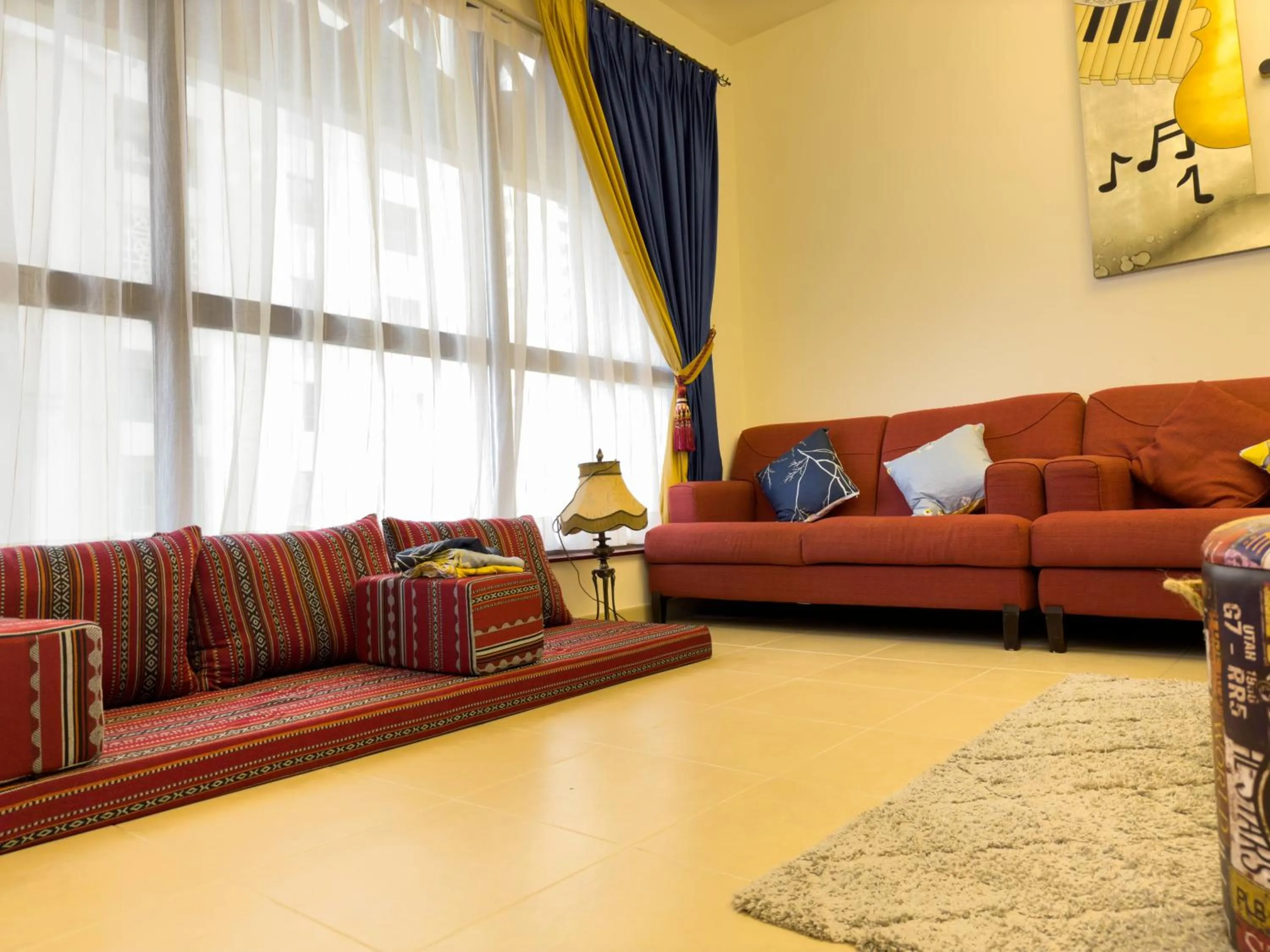 Living room in Route 66 Beach Hostel