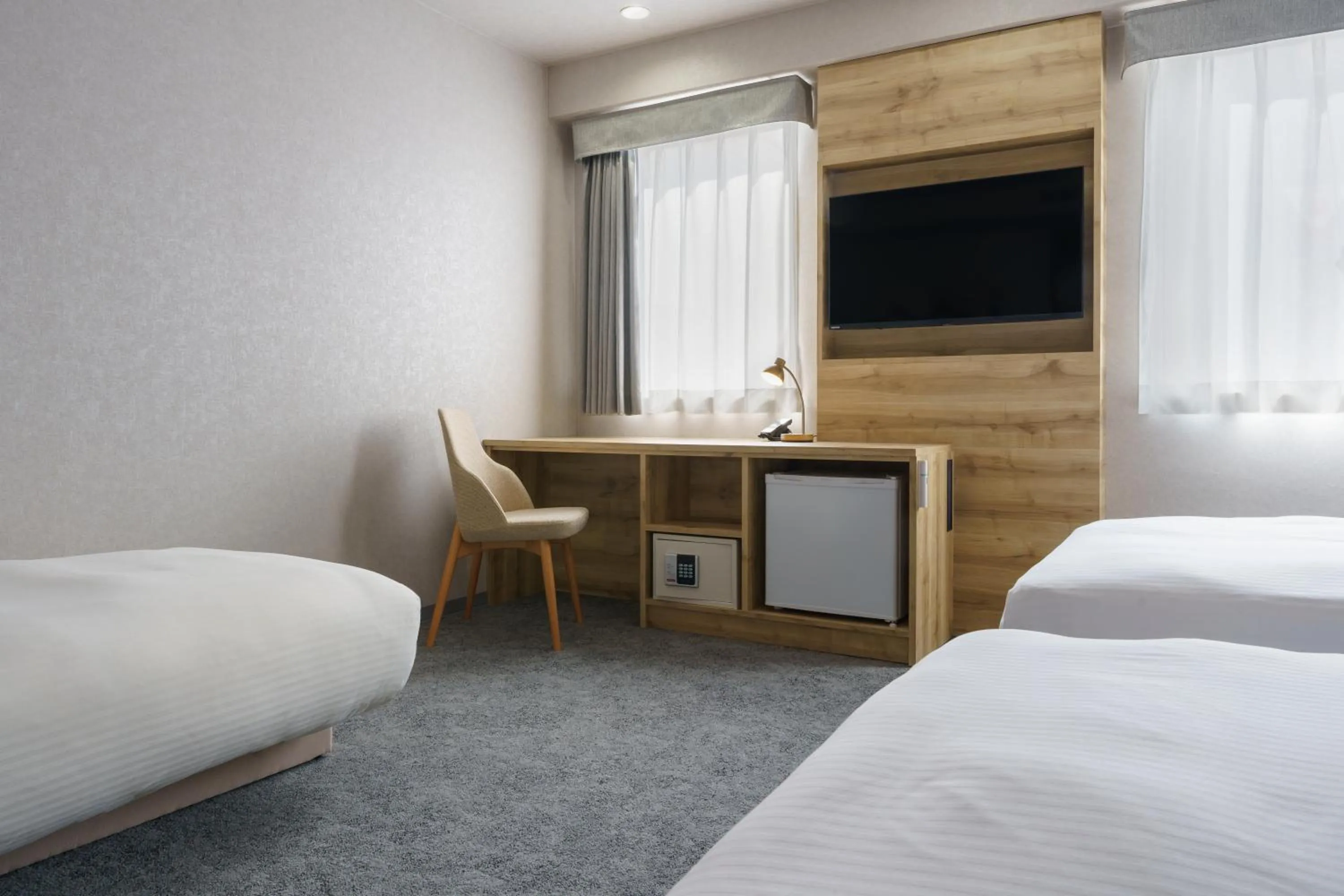 TV and multimedia, Bed in Premier Hotel-CABIN-Sapporo
