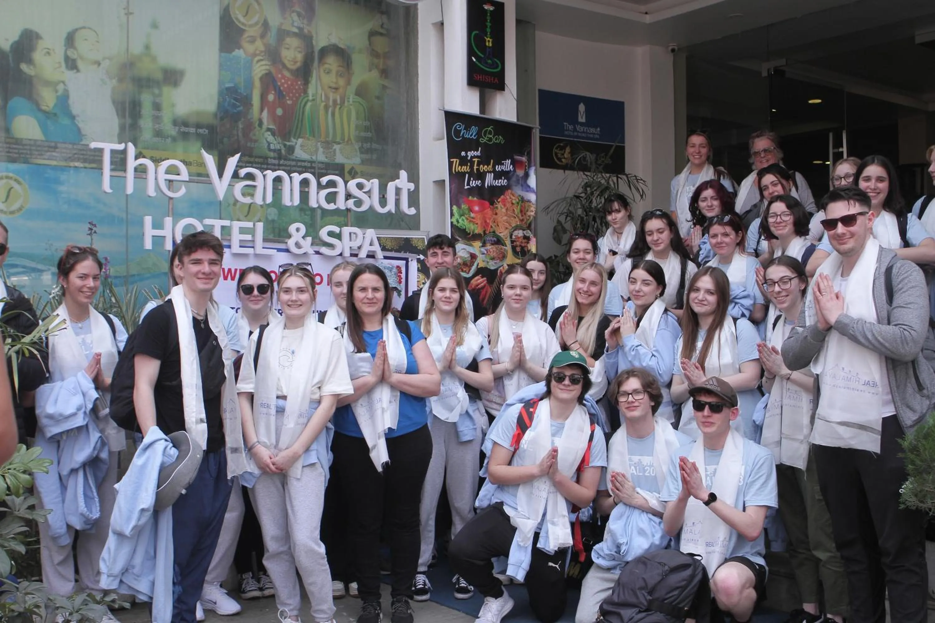 group of guests in Vannasut Hotel and Spa