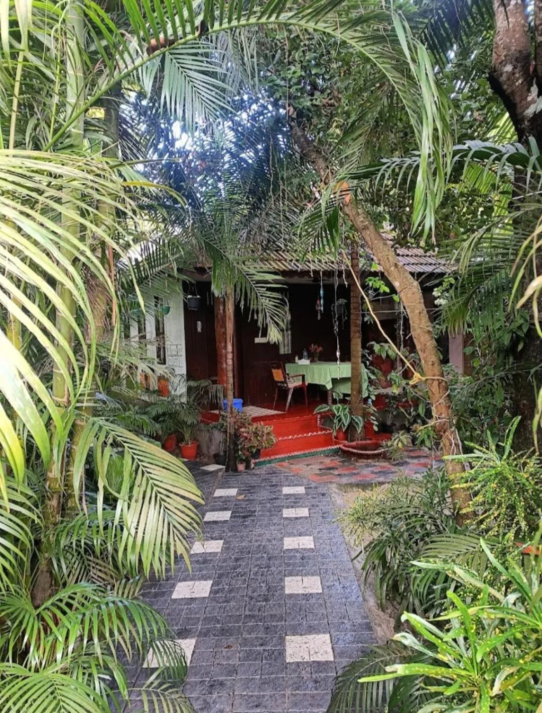 Garden view in Marari Umapathi Beach Villa
