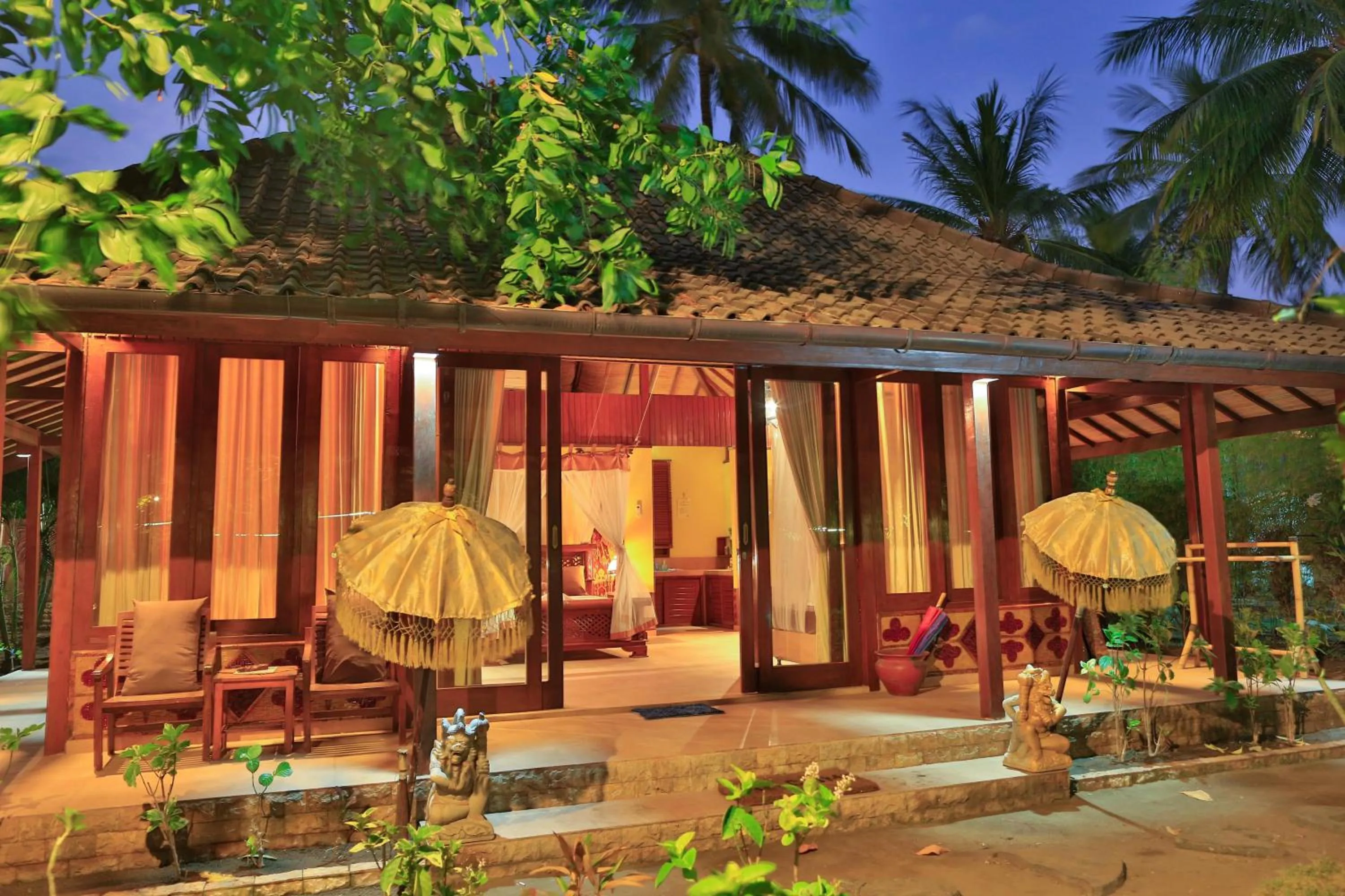 Balcony/Terrace in Villa Bulan Madu Gili Air