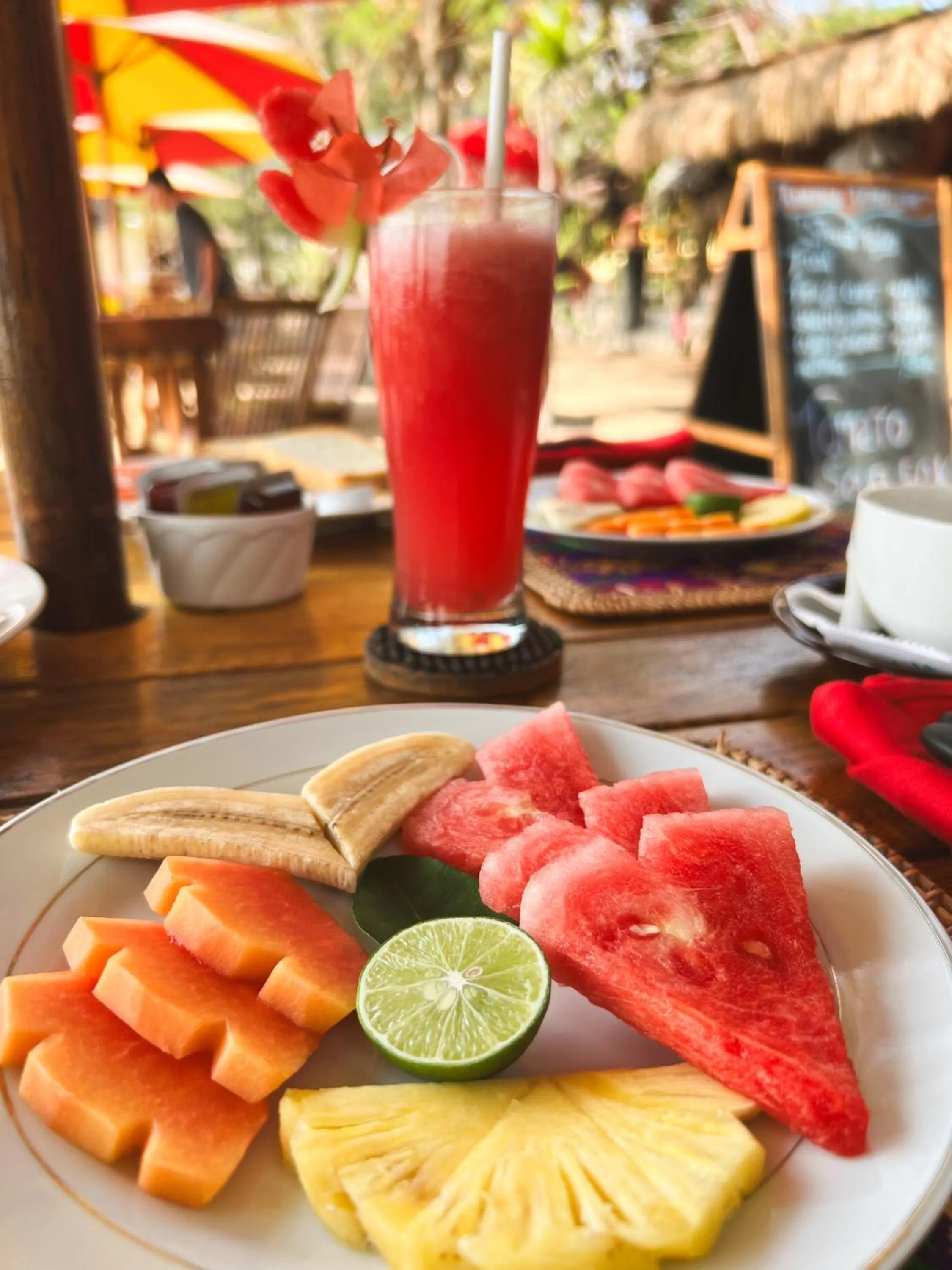 Breakfast in Villa Bulan Madu Gili Air