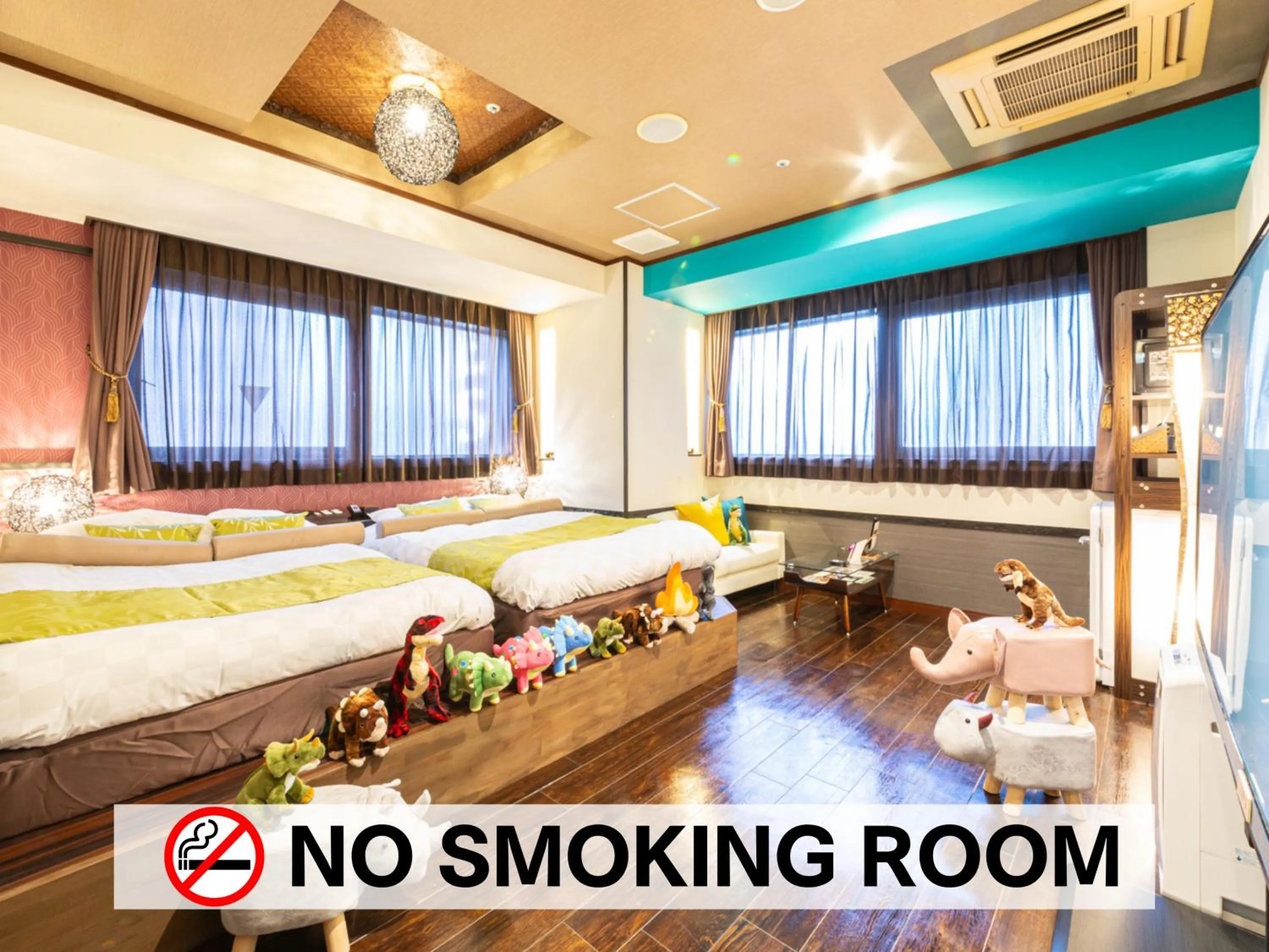 Bedroom, Bed in Hotel Balian Resort Chiba - Family Kids Group Concept