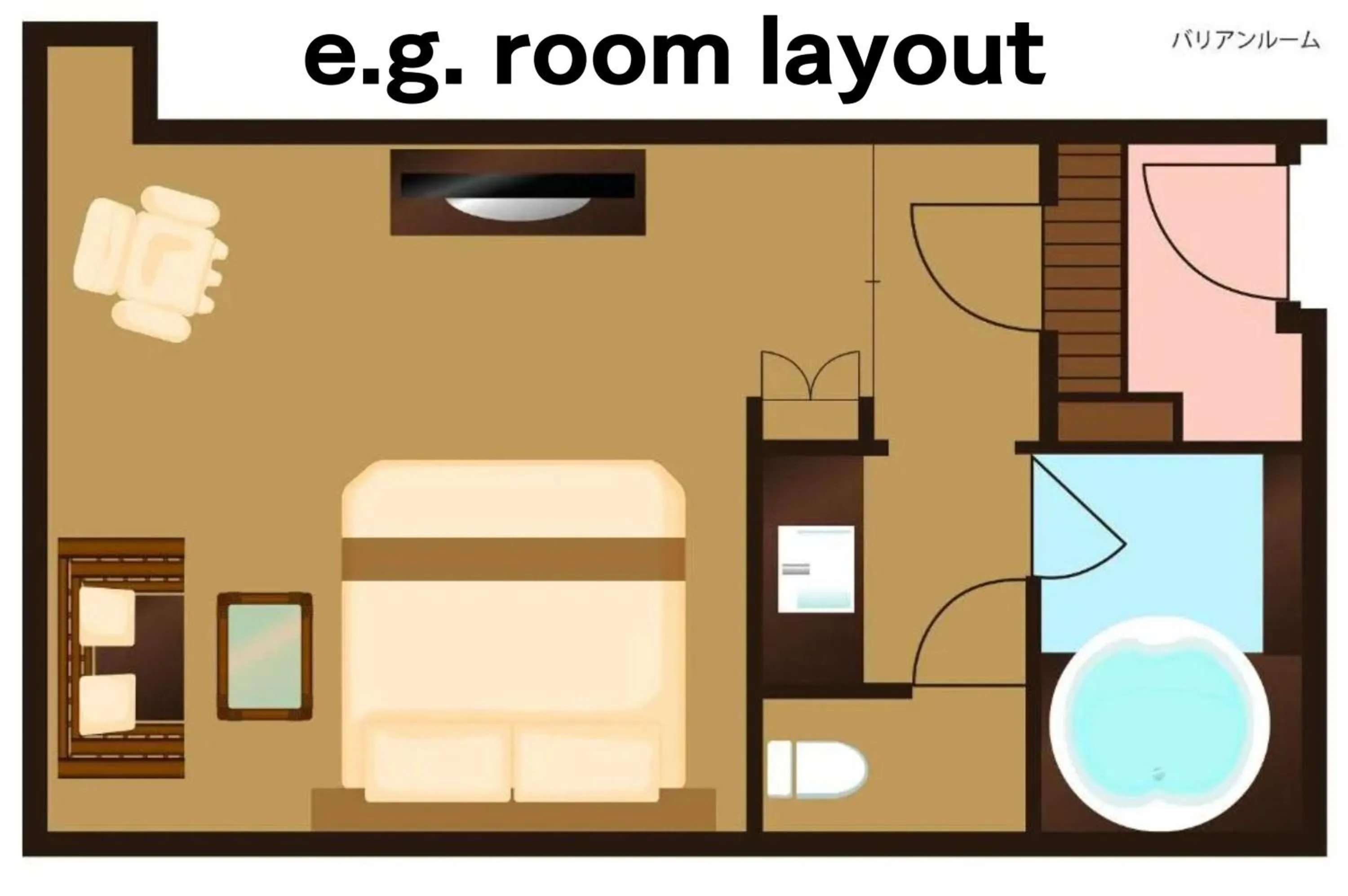 Floor plan in Hotel Balian Resort Chiba - Family Kids Group Concept
