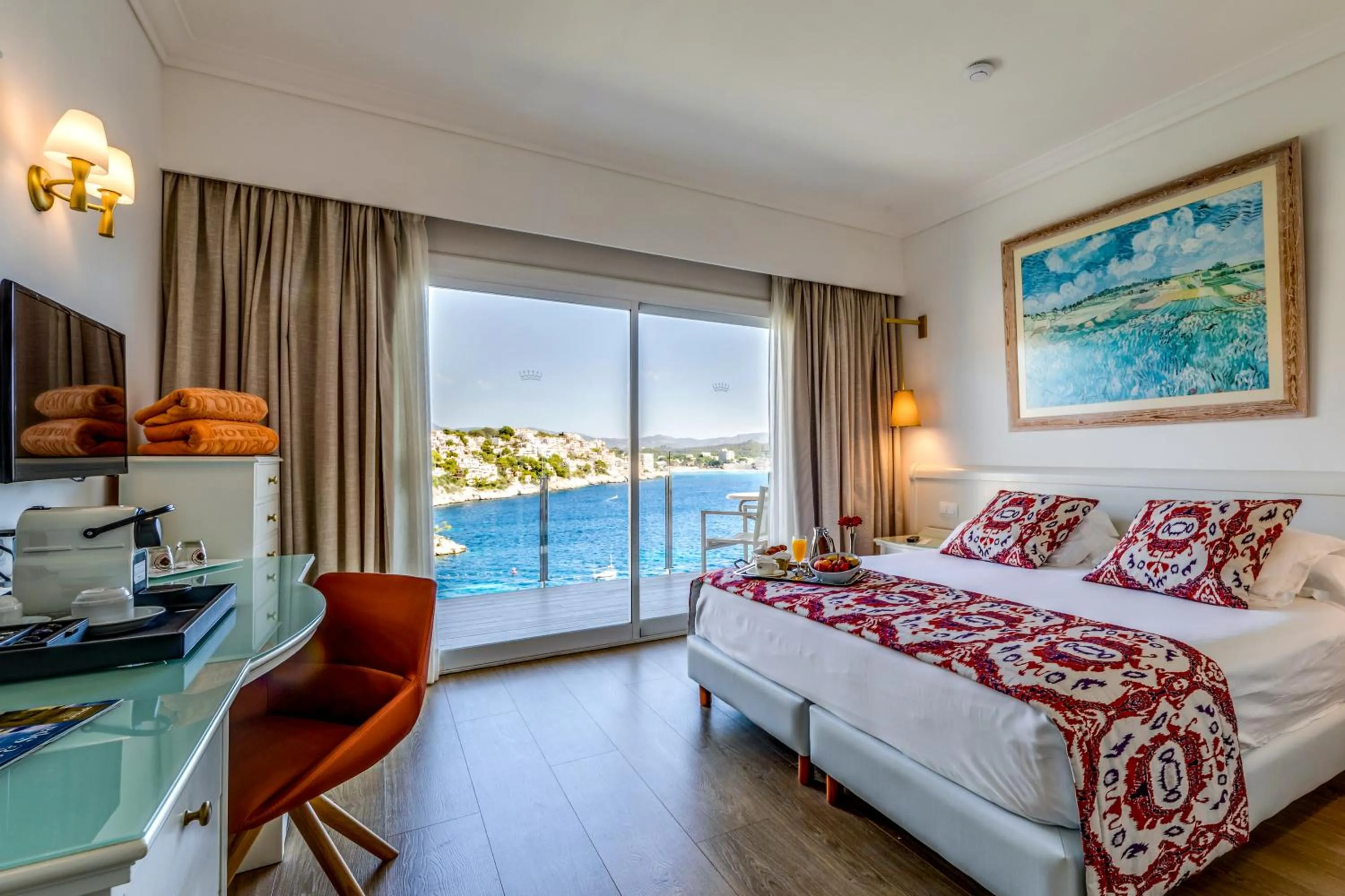 Sea view, Bed in Hotel Coronado Thalasso & Spa