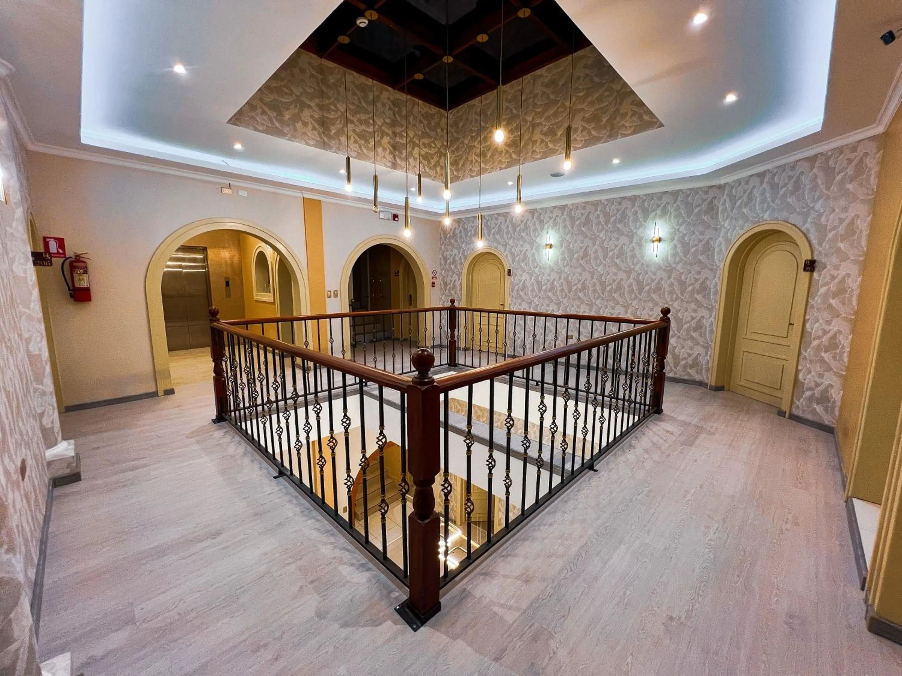 Inner courtyard view in Hotel Sucre