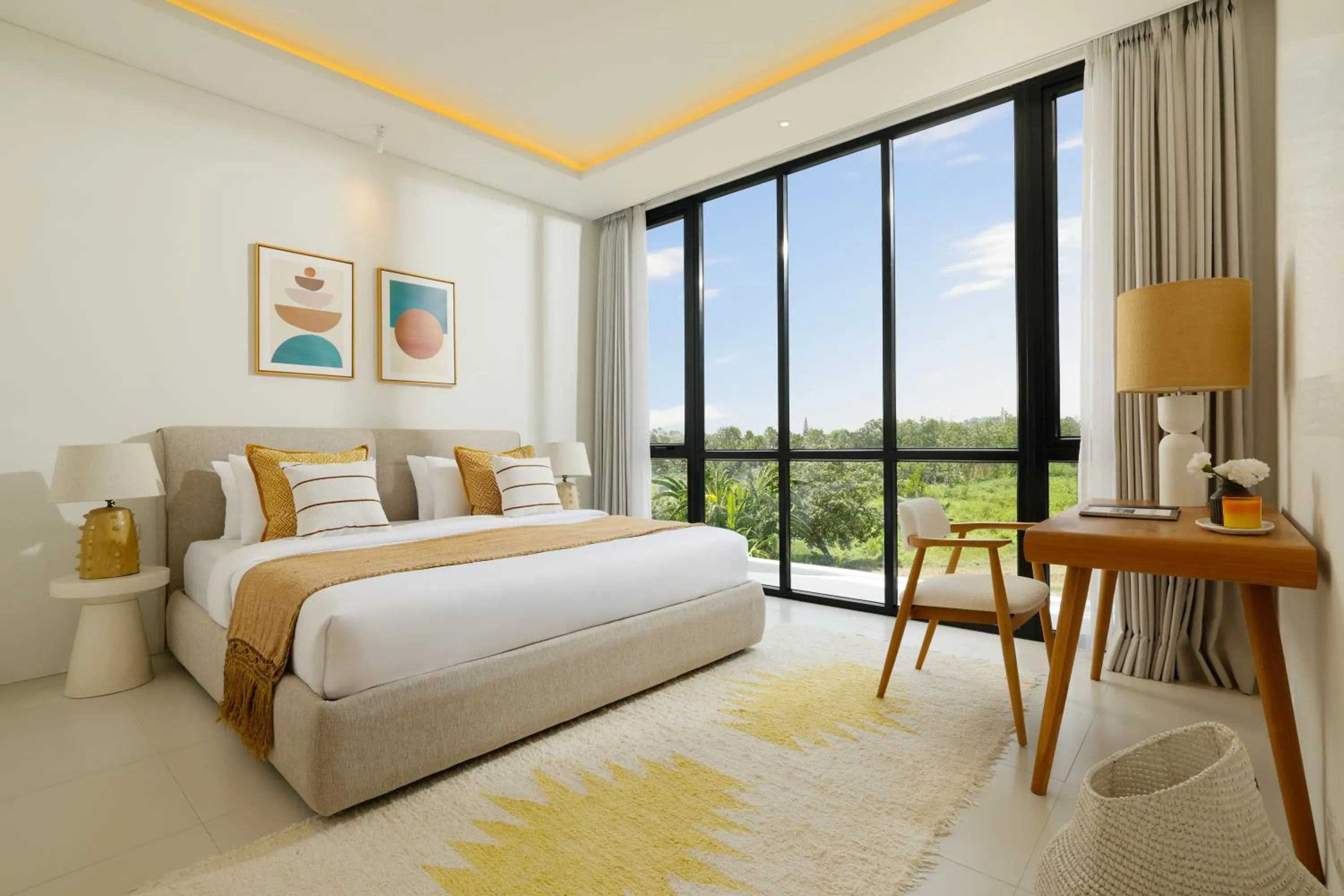 Bed in Villa Kalem Canggu by Nakula