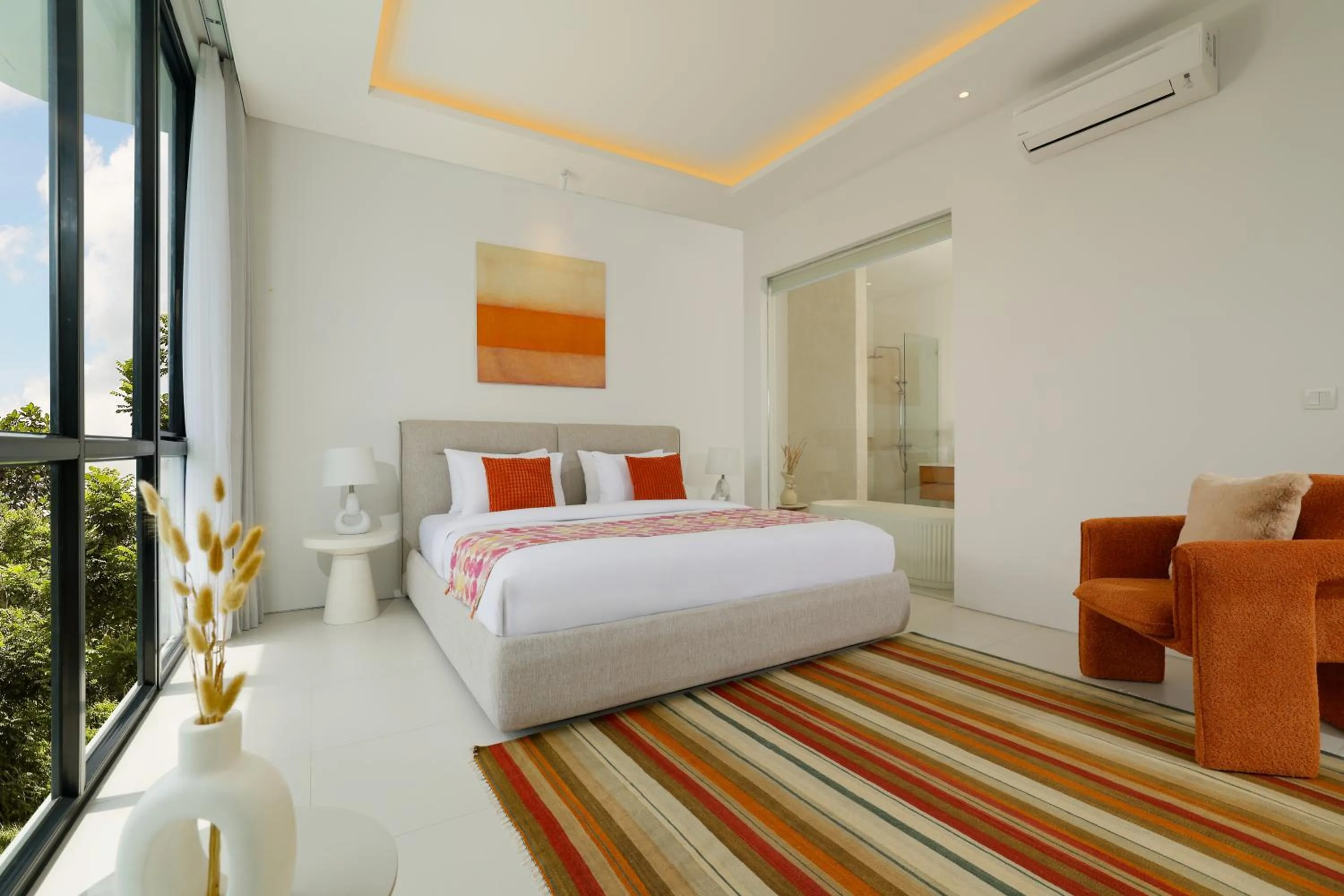 Bed in Villa Kalem Canggu by Nakula