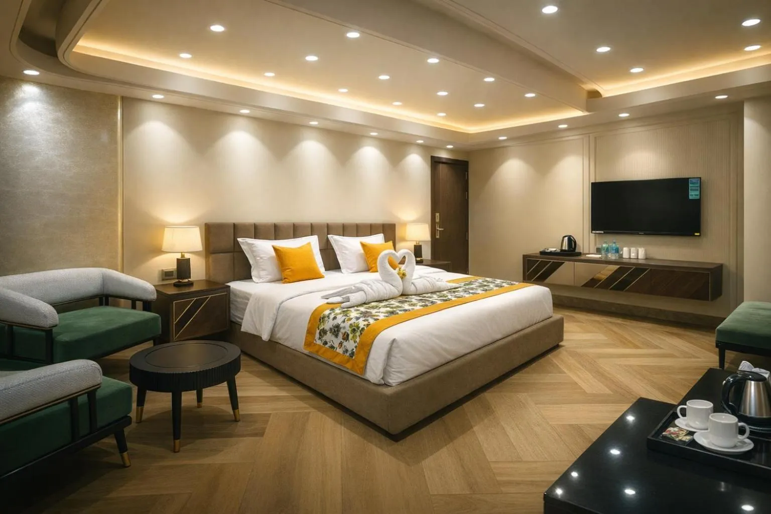 Bed in Qotel Signature Coleman Janakpuri