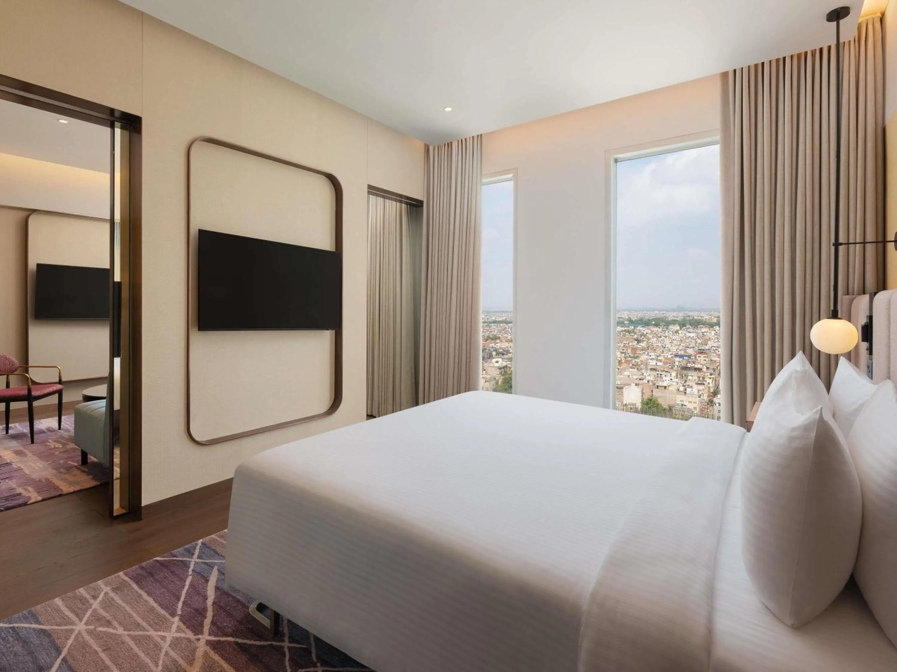 Bedroom, Bed in Novotel New Delhi City Centre